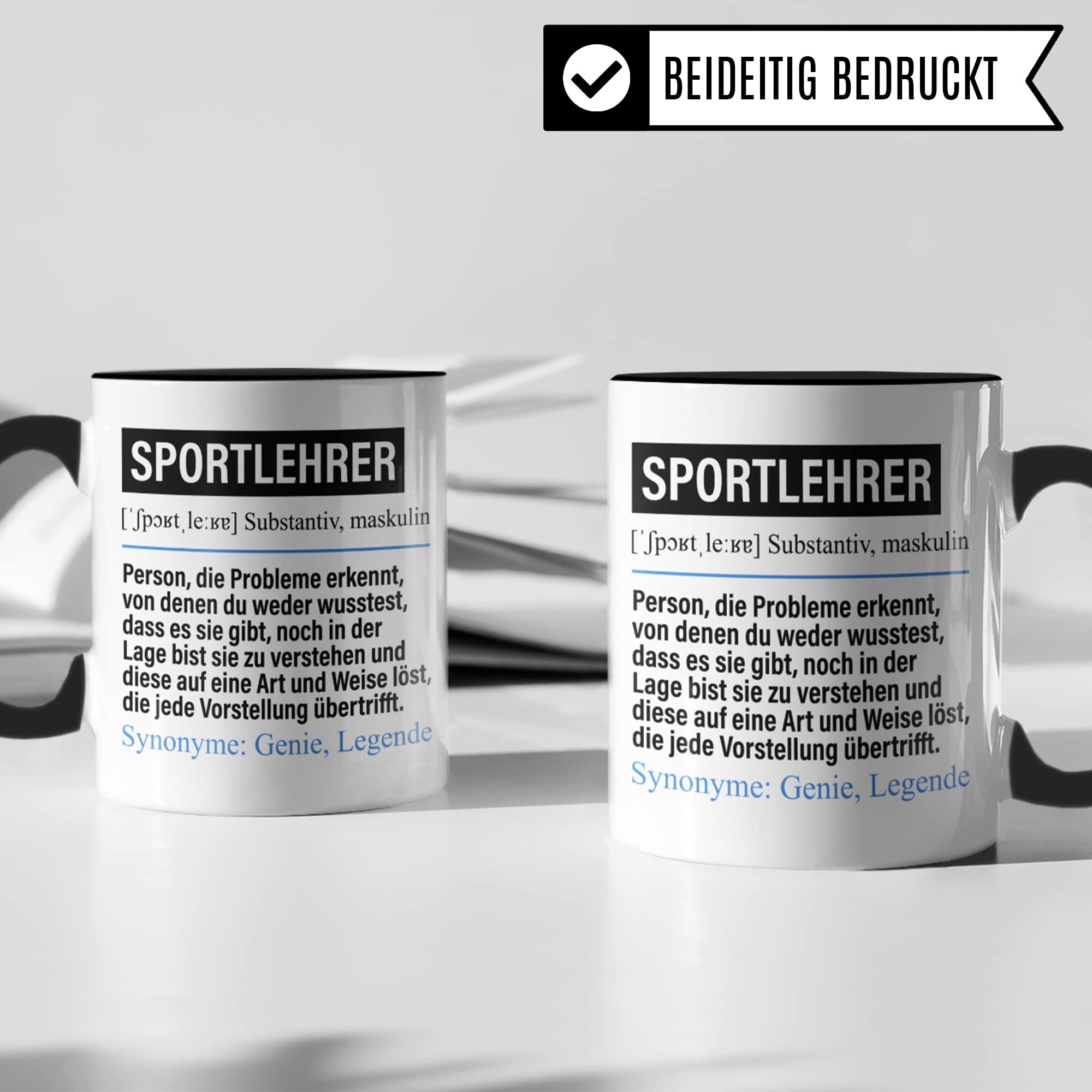 Tasse Sportlehrer lustig, Sportlehrer Geschenk Beruf, Spruch Kaffeebecher Sport-Lehrer Geschenkidee, Beruf Sport Lehramt Kaffee-Tasse Teetasse Becher