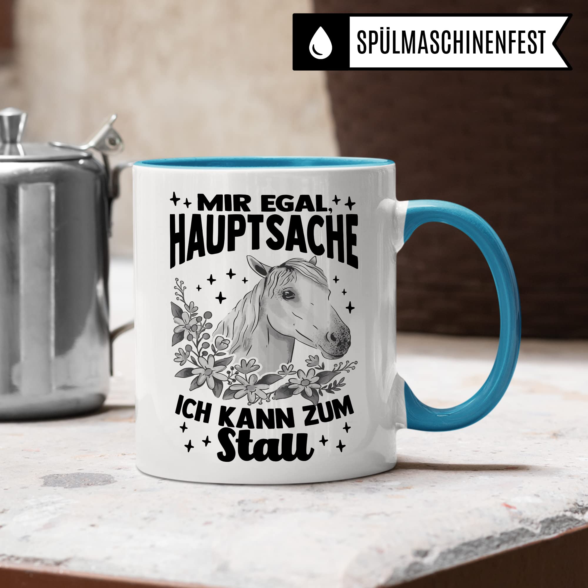 Tasse Pferd Stall Pferde Kaffeetasse Reiterin Kaffee-Becher Reiten bester Freund Vierbeiner Teetasse Pferdemädchen Stallmädchen Pferdeliebhaber Geschenk Geschenkidee Reiter