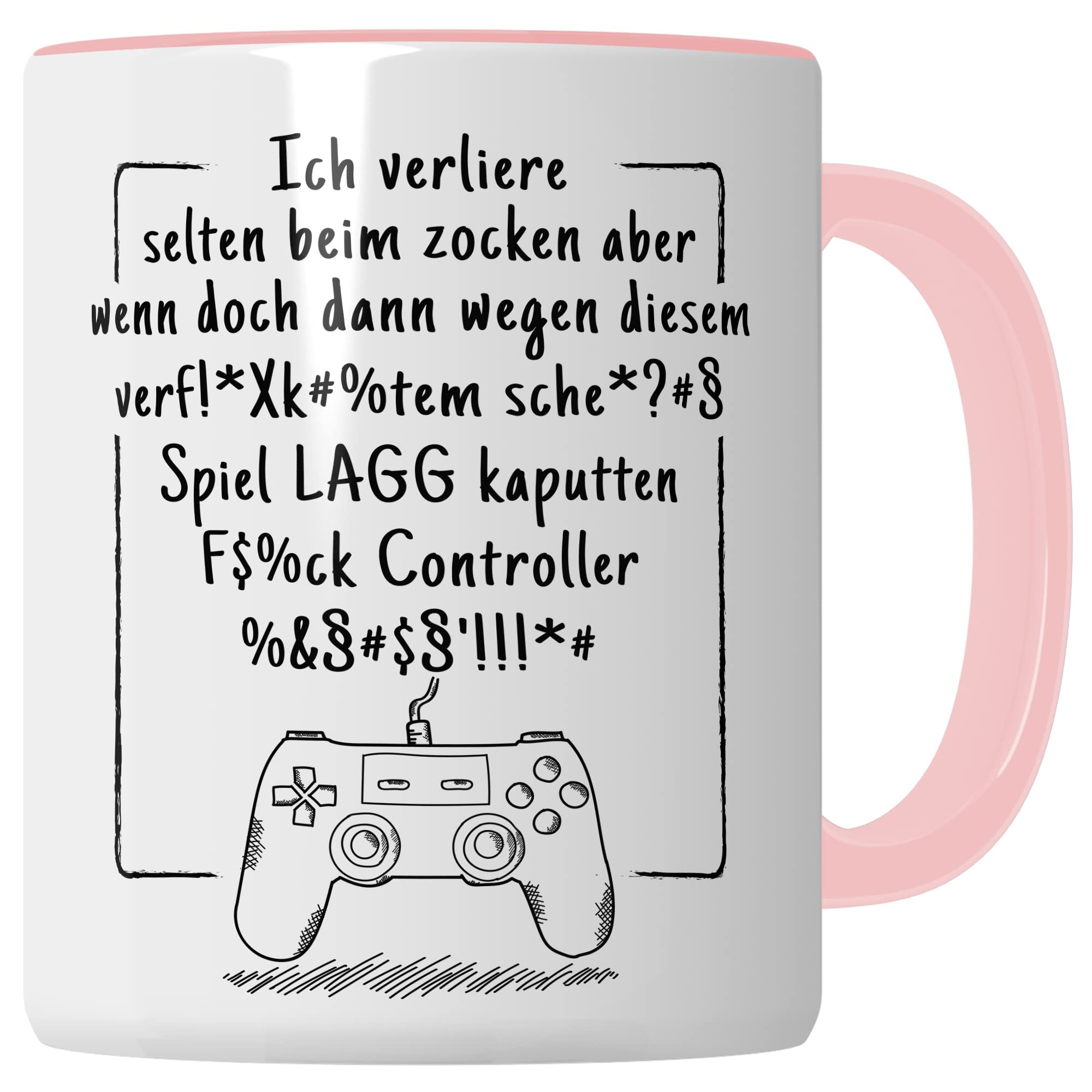 Tasse Gamer Witz lustiger Gaming Kaffee-Becher Zocker Kaffeetasse Controller Spruch Teetasse Nerd Geschenkidee Computer-Spiele Geschenk