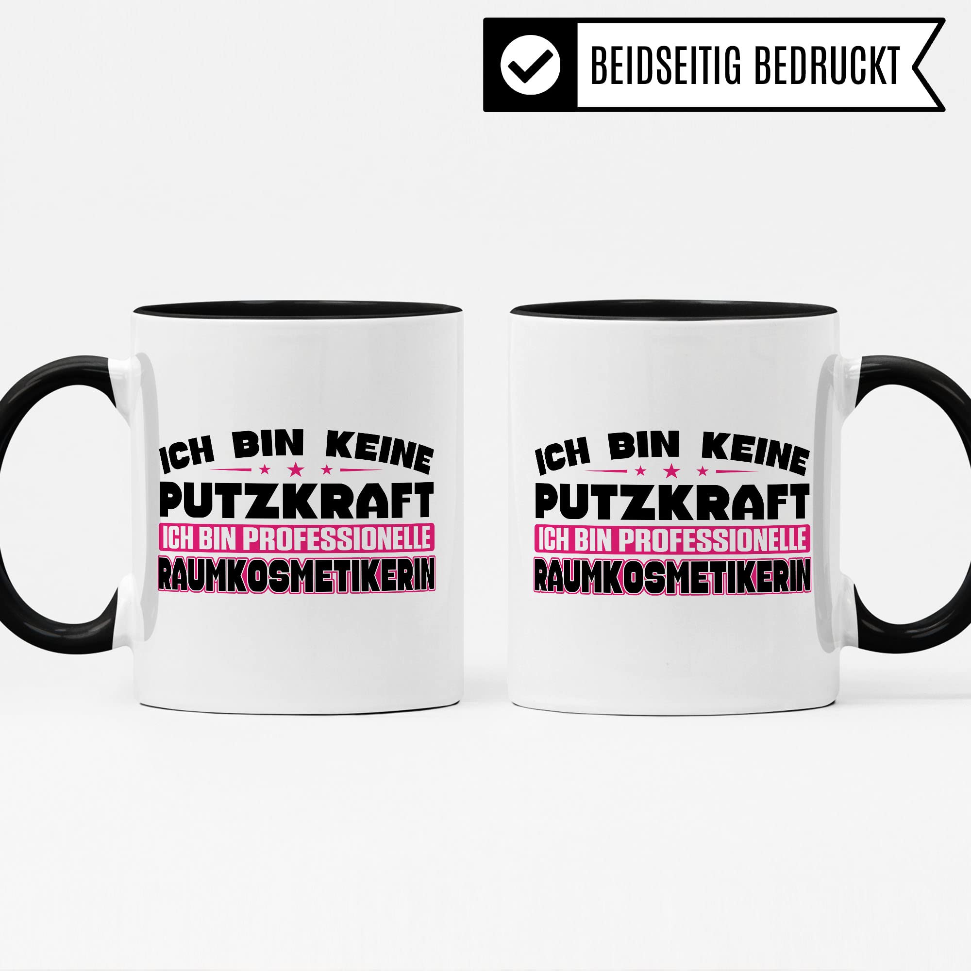 Putzkraft Tasse Geschenkidee Kaffeetasse Humor Witz Geschenk für Putzhilfe Kaffeebecher Putzdienst Becher