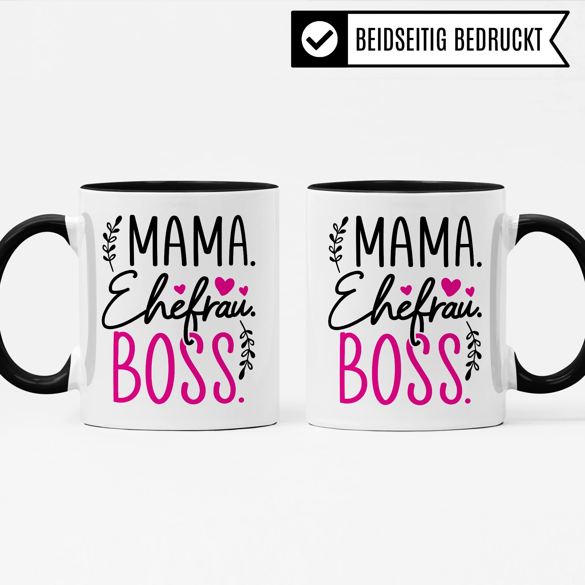 Tasse Mama Geschenk, Mama Ehefrau Boss Geschenkidee Kaffeetasse mit Spruch lustig Kaffee-Becher Mutter Chef Teetasse Muttertag Kaffee-Tasse