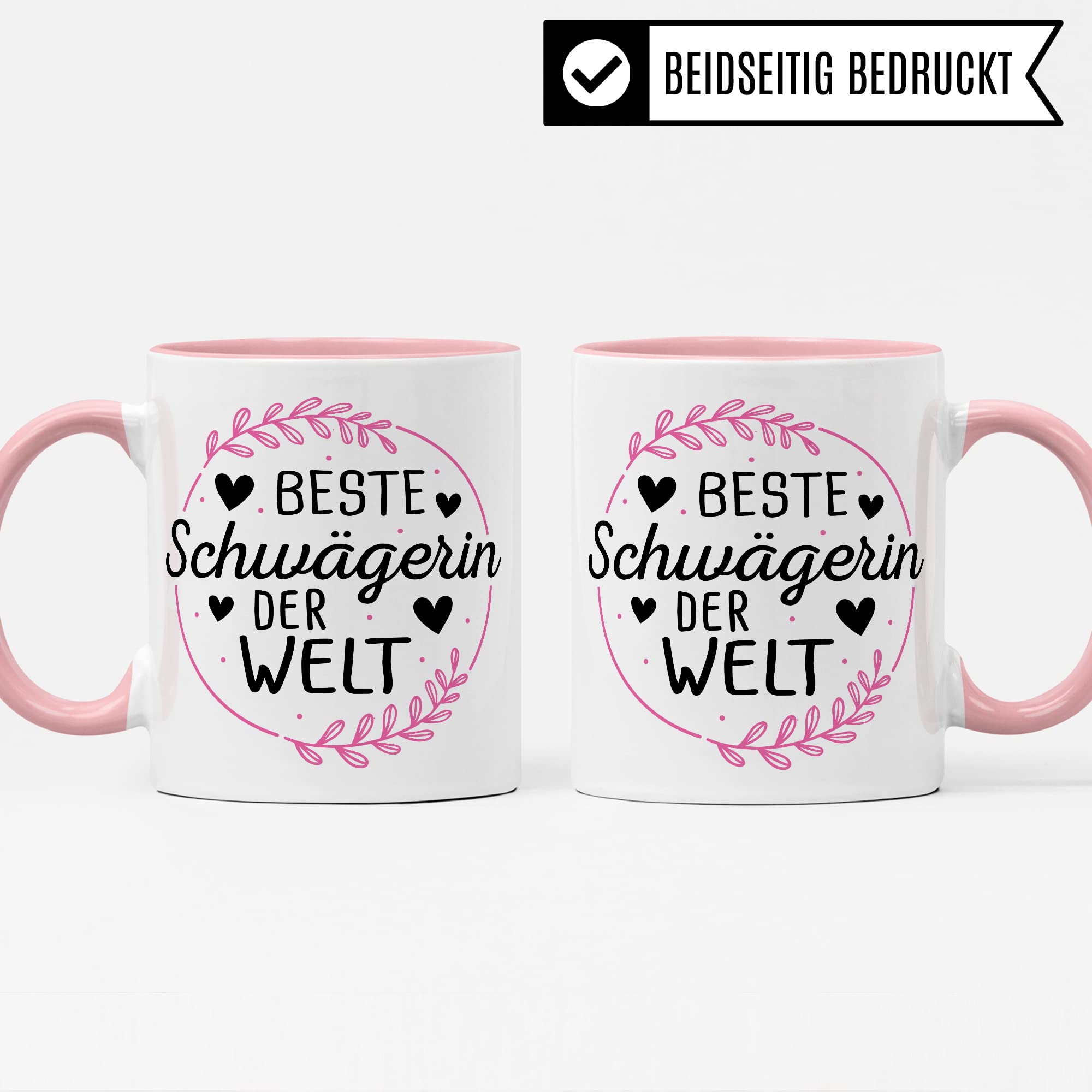 Tasse Schwägerin Geschenk, Beste Schwägerin der Welt Geschenkidee Schwägerin Geschenkidee Kaffee-Becher Teetasse Kaffeetasse mit Spruch lustig Familie