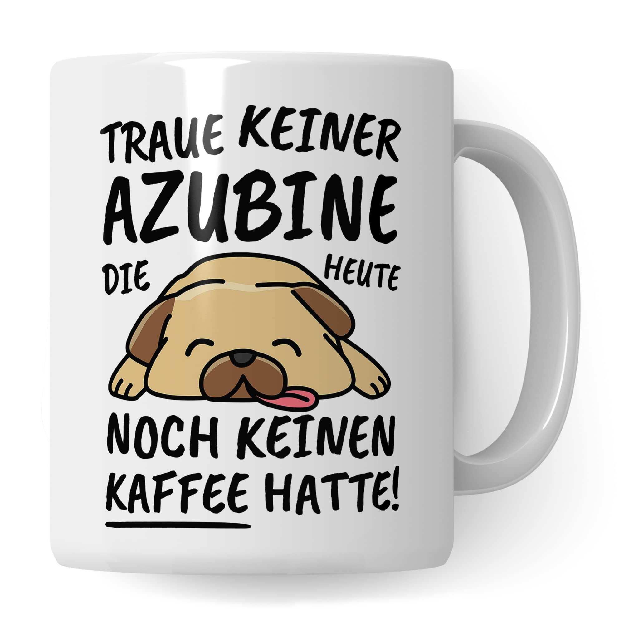 Tasse Azubine lustig, Azubine Geschenk Beruf, Spruch Kaffeebecher Azubinen Geschenkidee, Lehrling Stift Auzubildende Azubi Kaffee-Tasse Teetasse Becher