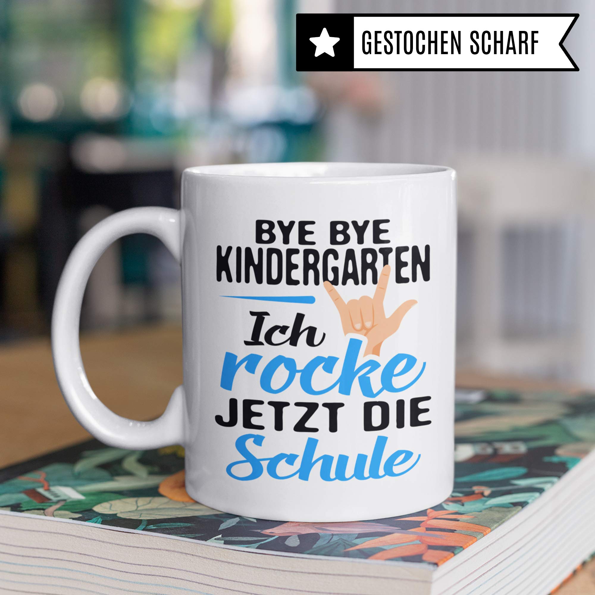 Pagma Druck Schulanfang Tasse, Geschenke Schulanfang Junge, Schulkind Becher Einschulung Geschenk, Kaffeetasse Geschenkidee für Erstklässler Schultüte Inhalt Schulbeginn Schulstart