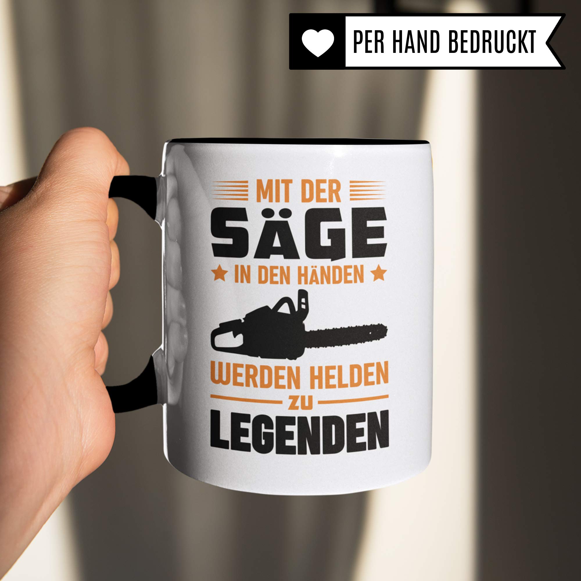 Pagma Druck Holzfäller Tasse, Kettensäge Waldarbeiter Geschenk für Förster Forstwirt Männer Sägen Kaffeebecher, Spruch Wald Holz Becher Geschenkidee, Waldarbeiten Kaffeetasse lustig