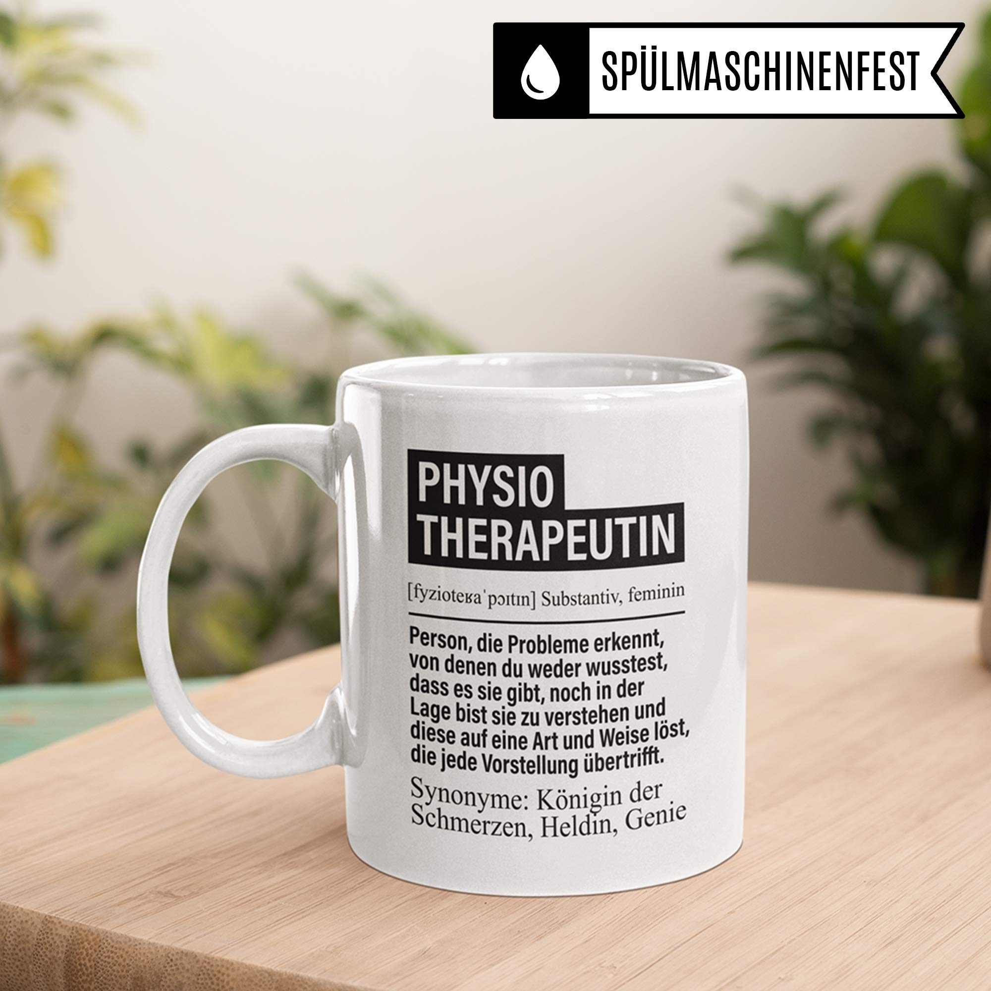 Tasse Physiotherapeut, Physiotherapie Geschenke Becher, Physiotherapeuten Kaffeetasse Geschenkidee Spruch, Kaffeebecher Krankengymnastik Physio Motiv lustig