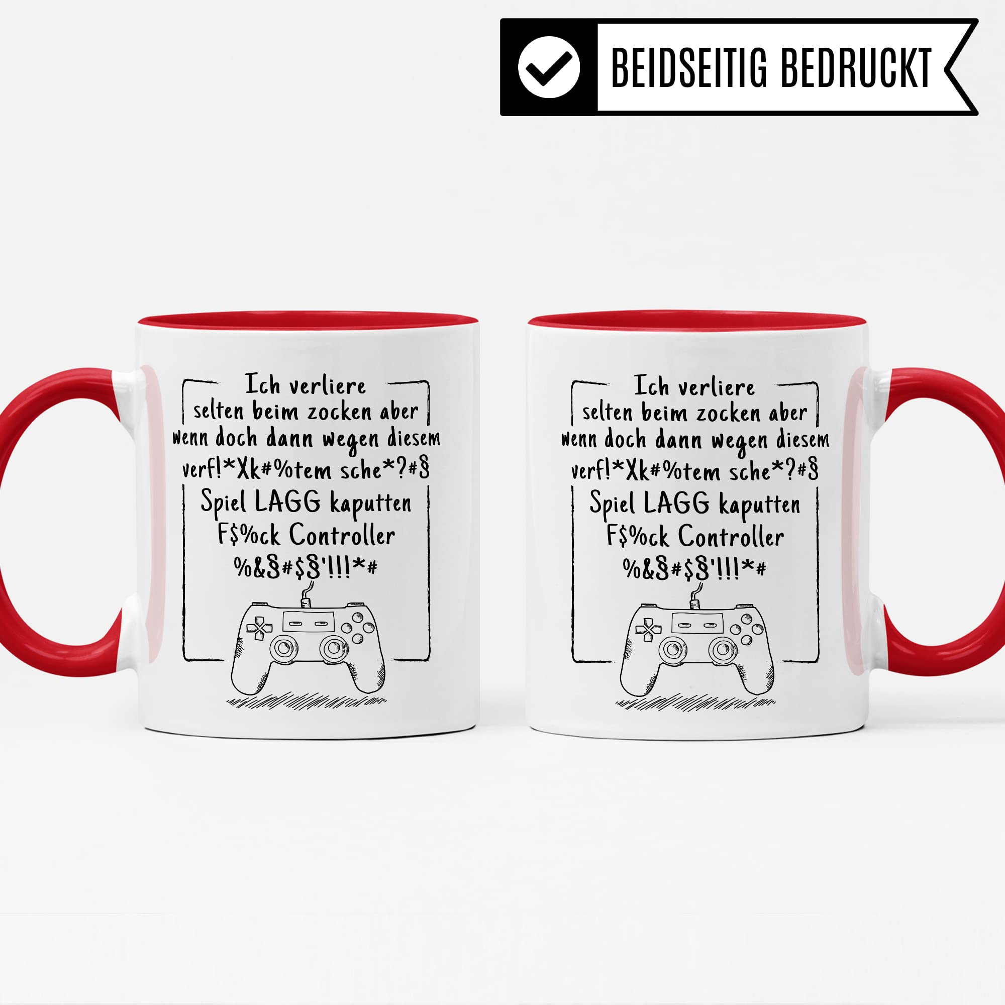 Tasse Gamer Witz lustiger Gaming Kaffee-Becher Zocker Kaffeetasse Controller Spruch Teetasse Nerd Geschenkidee Computer-Spiele Geschenk