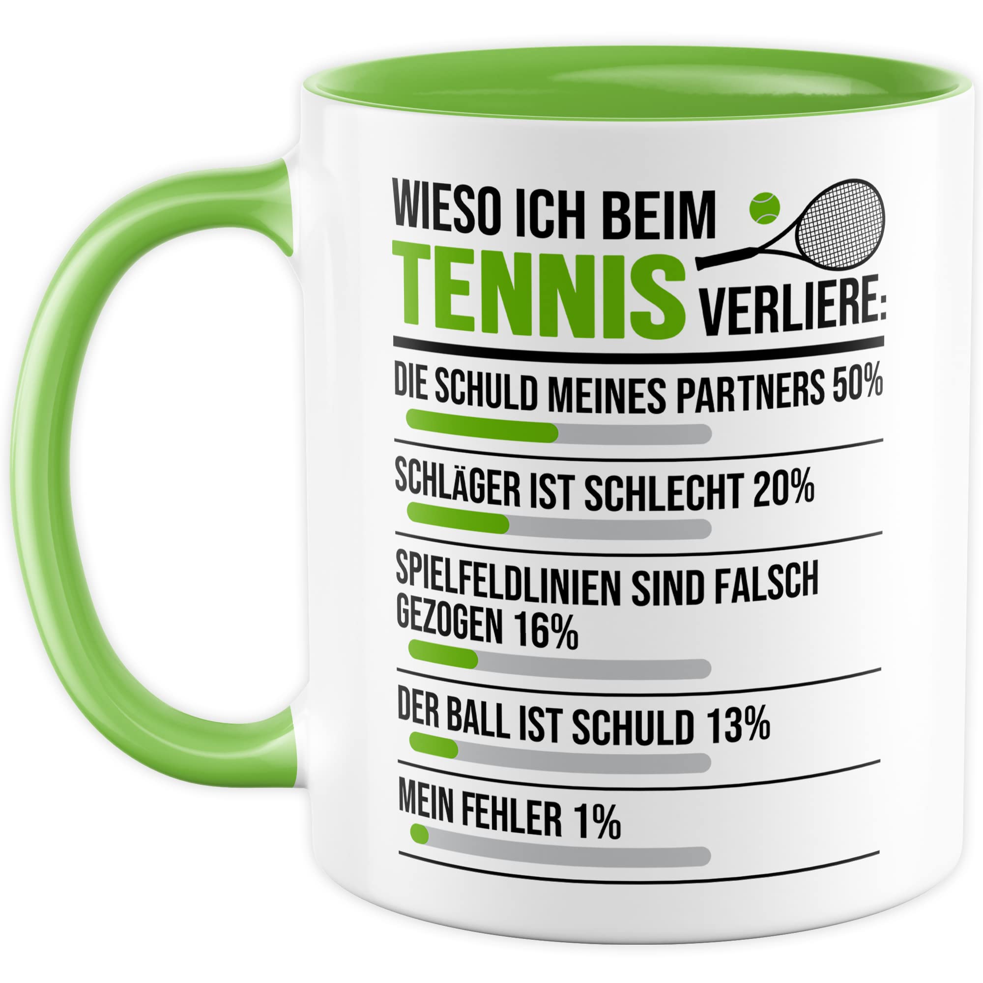 Tennis Tasse, Wieso Ich beim Tennis verliere Tennis-Spruch, Geschenk Tennisspieler Tennis-Spielerin, Tennisprofi Tennisliebhaber, Geschenkidee Kaffeetasse Kollegen Spielpartner