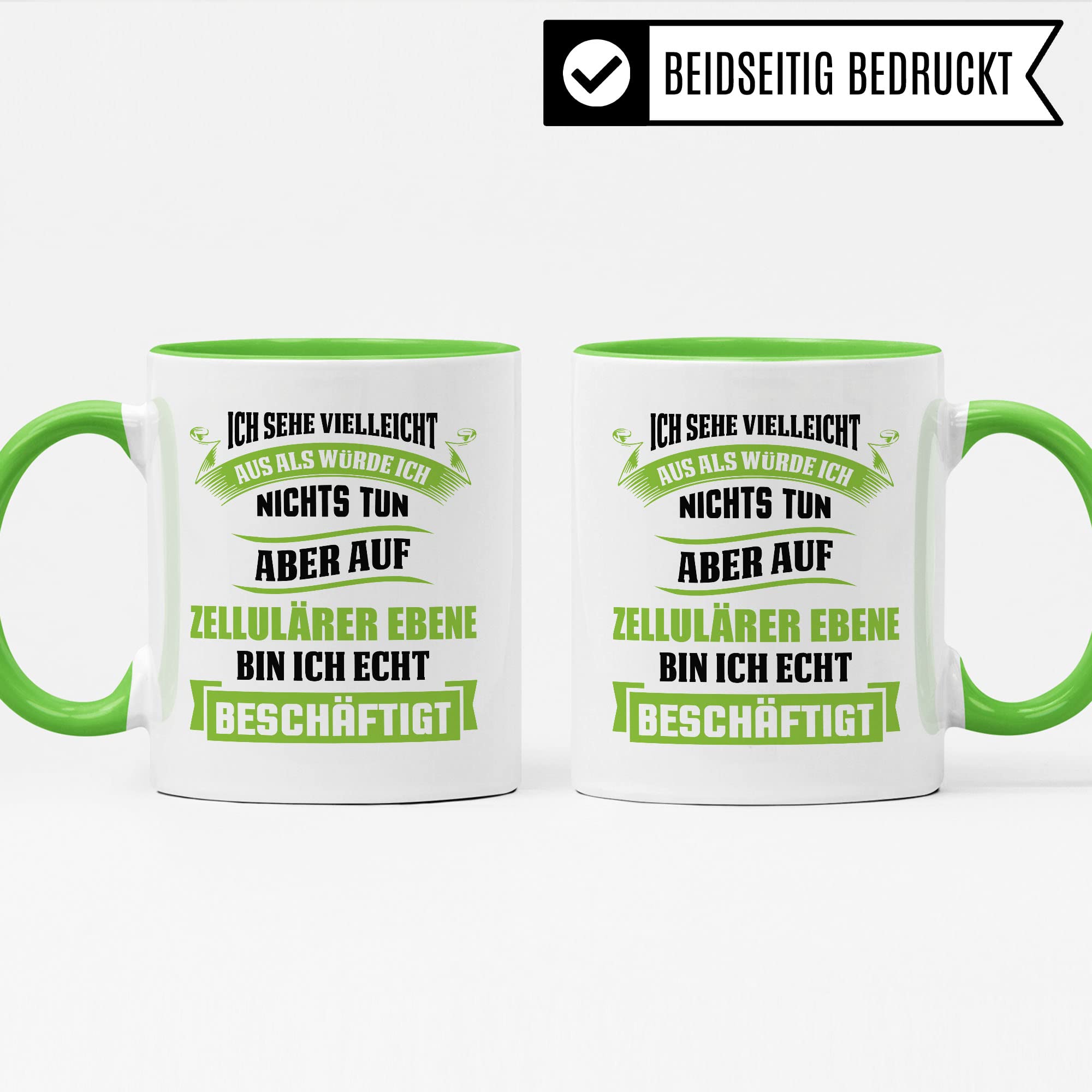 Biologie Tasse Geschenkidee Kaffeetasse Humor Witz Geschenk für Biologielehrer Kaffeebecher Biologe Becher