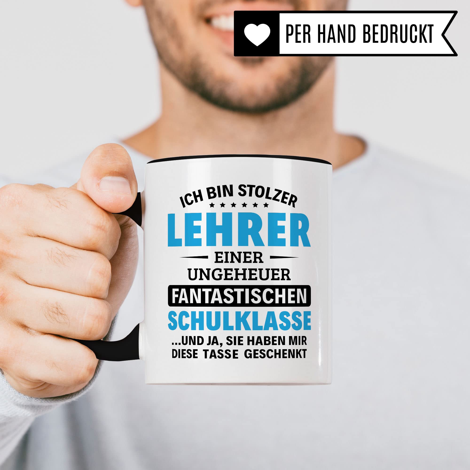 Lehrer Tasse Geschenkidee, Dankeschön Geschenk Schule Kaffeebecher mit Spruch lustig, Kaffeetasse Humor Witz für Klasse, Schüler Becher