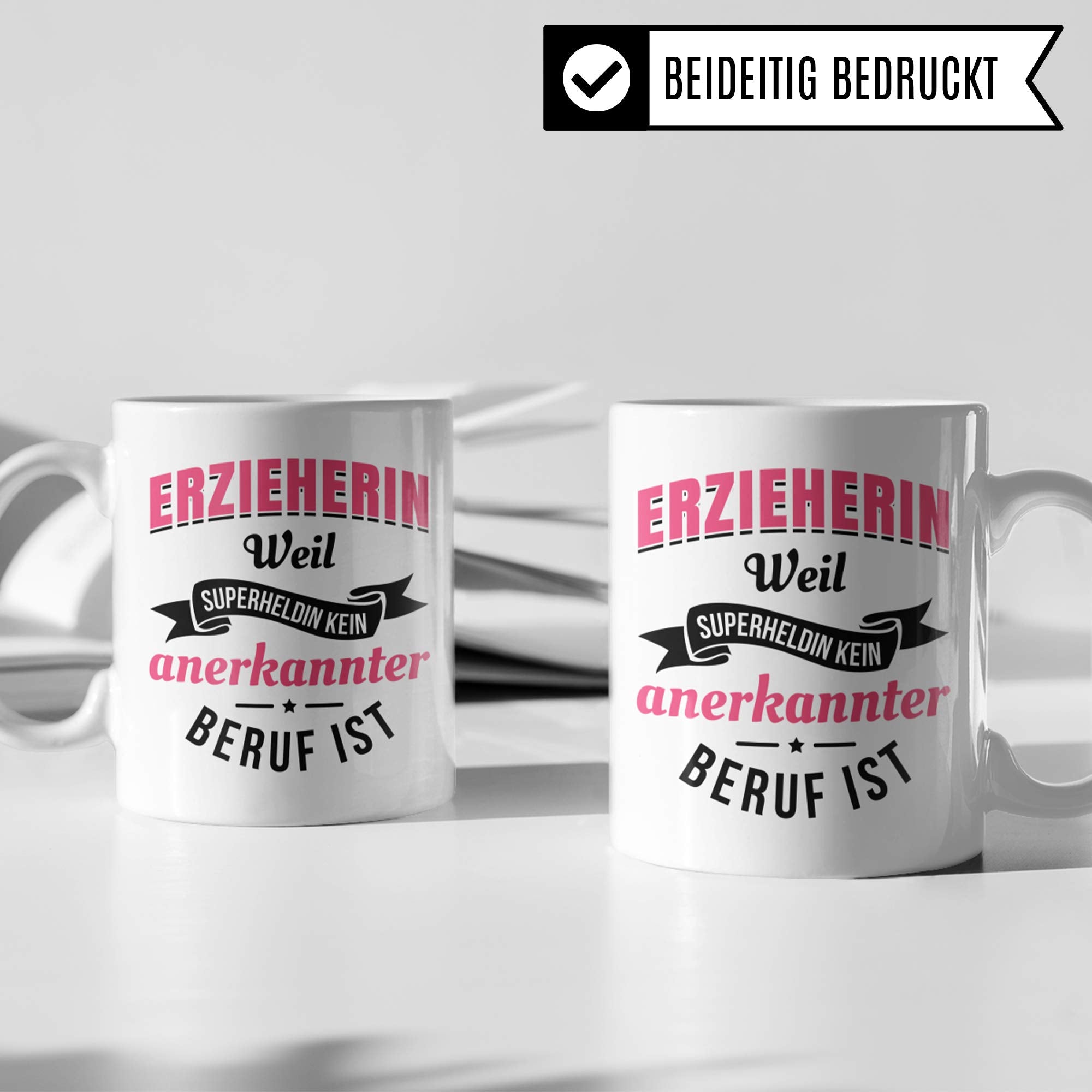 Pagma Druck Tasse Erzieherin, Abschiedsgeschenk Kindergarten Becher, Erzieherin Geschenk Erzieher Kaffeetasse, Geschenkidee für Erzieherin Abschied, Kaffeebecher Kindergärtnerin Kita Dankeschön