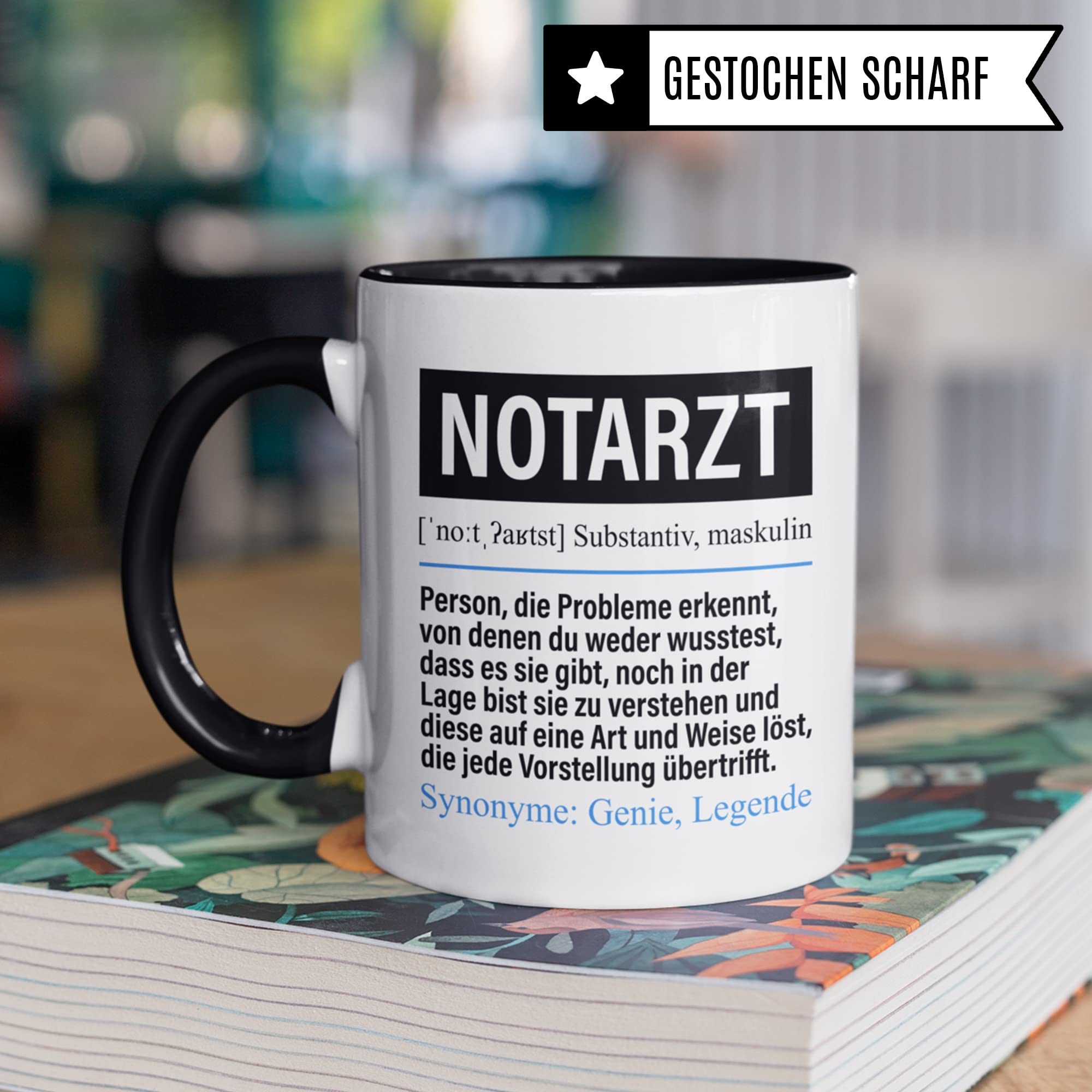 Tasse Notarzt lustig, Notarzt Geschenk Beruf, Spruch Kaffeebecher Notärzte Mehrzahl Geschenkidee, Beruf Kaffee-Tasse Teetasse Becher