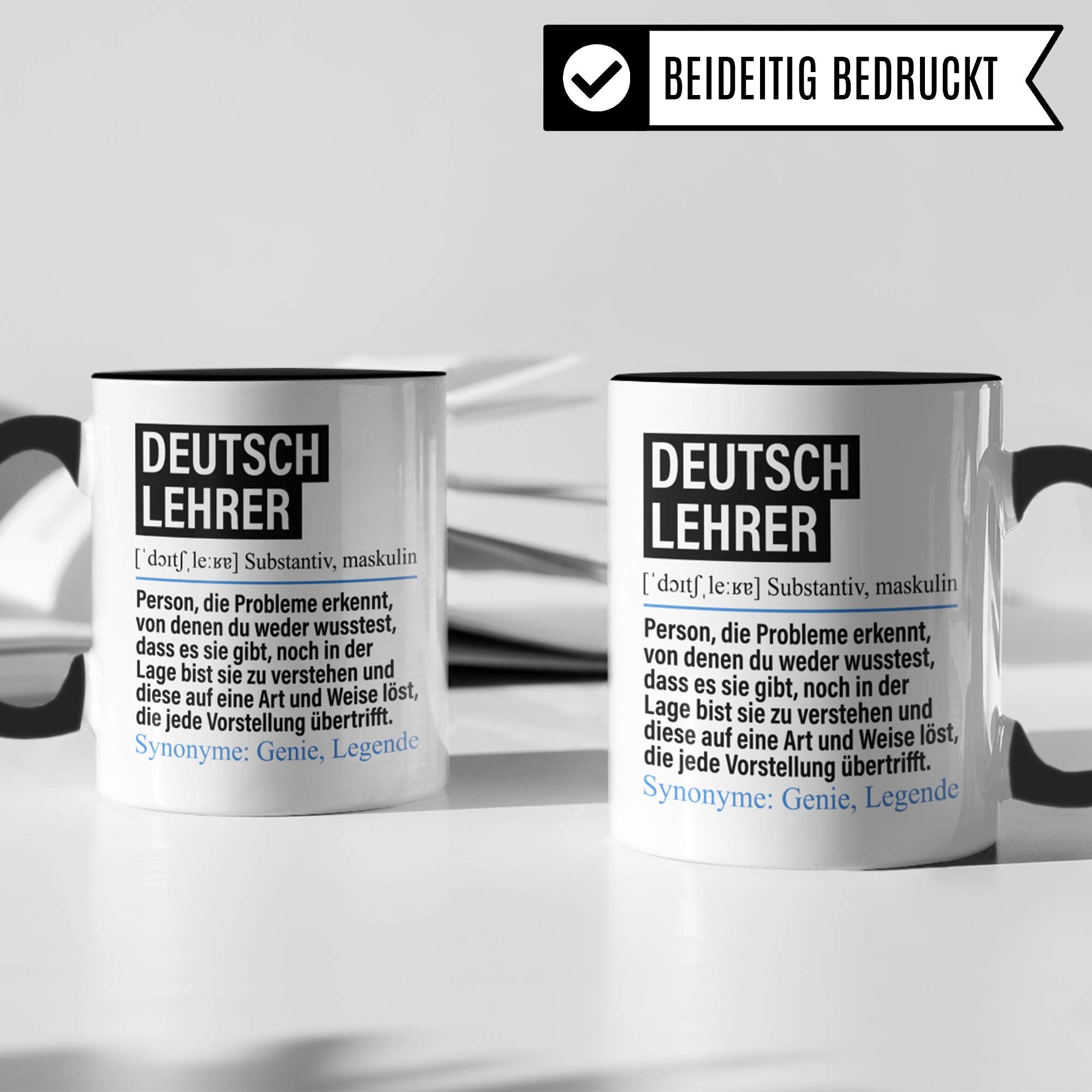 Pagma Druck Tasse Deutschlehrer lustig, Deutschlehrer Geschenk, Spruch Deutsch Lehrer Kaffeebecher Geschenkidee, Kaffeetasse Beruf Lehramt Teetasse Becher