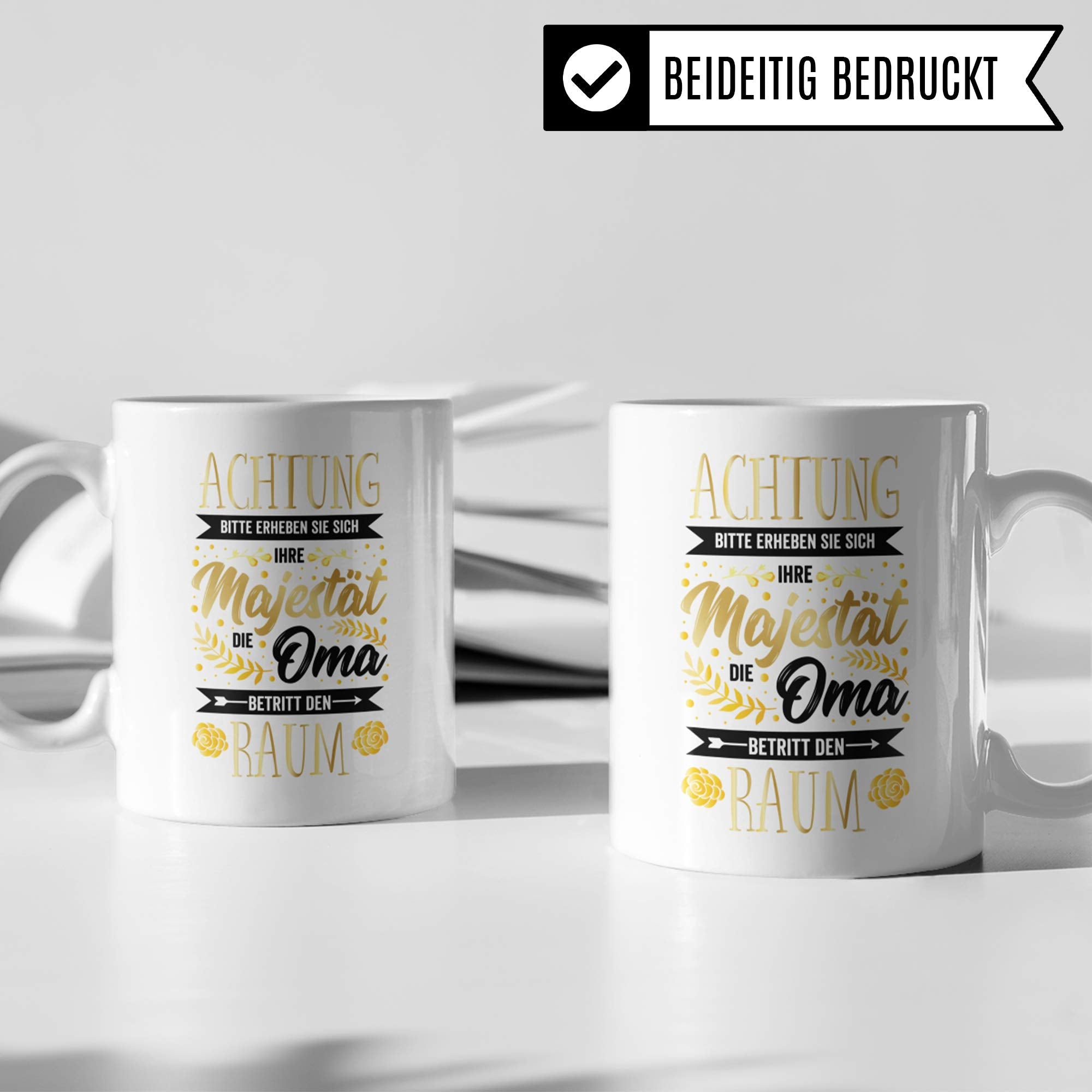 Tasse für Oma Geschenk, Großmutter Spruch Becher Geschenkidee, Kaffeetasse für Omi mit Spruch, Grossmutter Kaffeebecher