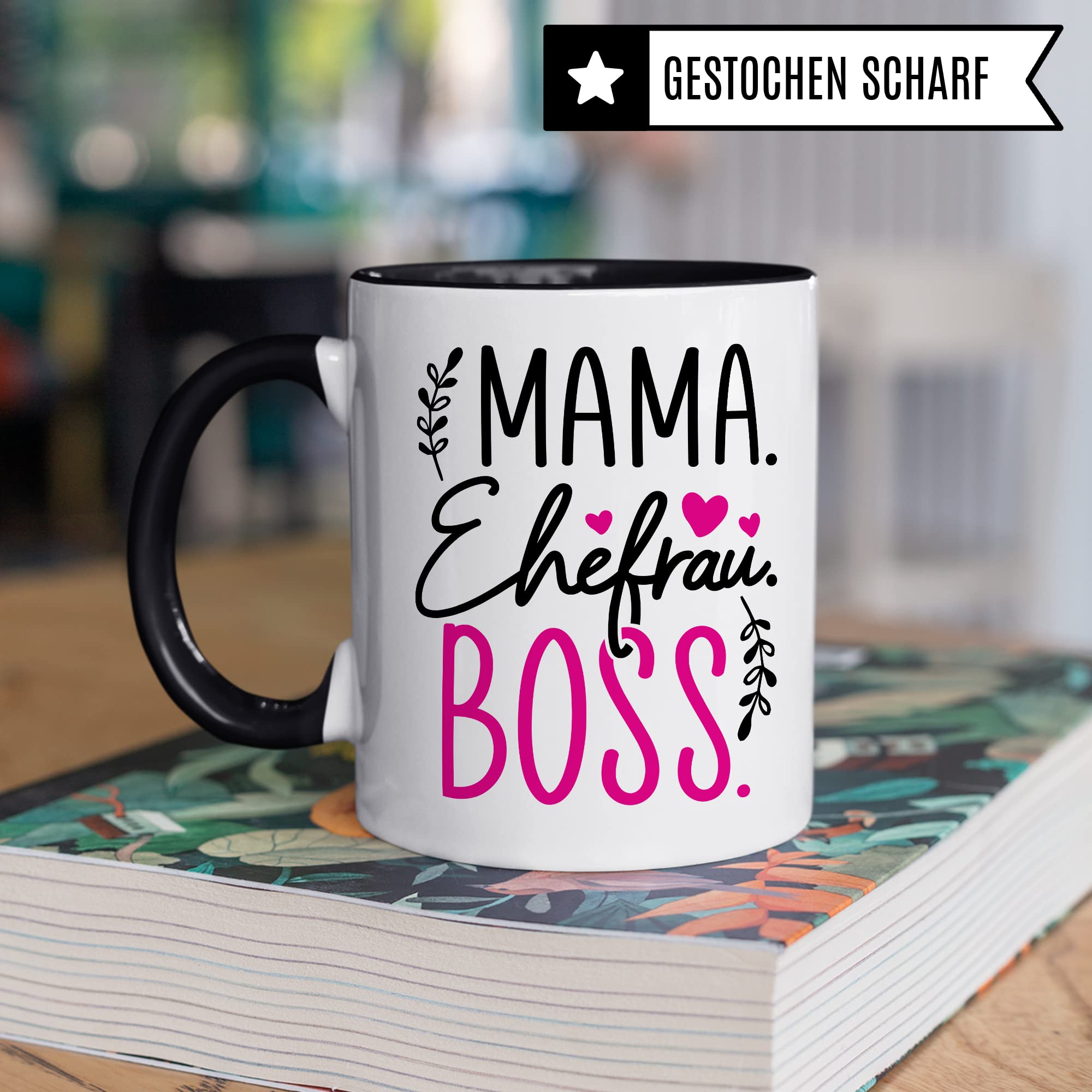 Tasse Mama Geschenk, Mama Ehefrau Boss Geschenkidee Kaffeetasse mit Spruch lustig Kaffee-Becher Mutter Chef Teetasse Muttertag Kaffee-Tasse