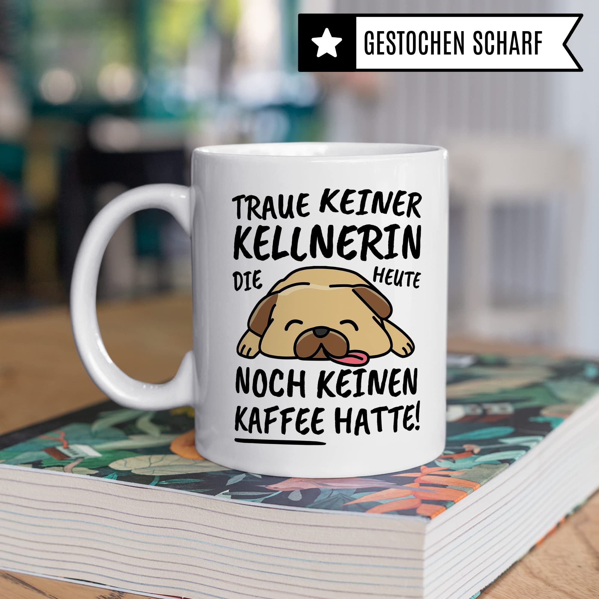 Tasse Kellnerin lustig, Kellnerin Geschenk Beruf, Spruch Kaffeebecher Kellnerinnen Geschenkidee, Bedienung Servicemitarbeiterin Serviererin Kaffee-Tasse Teetasse Becher