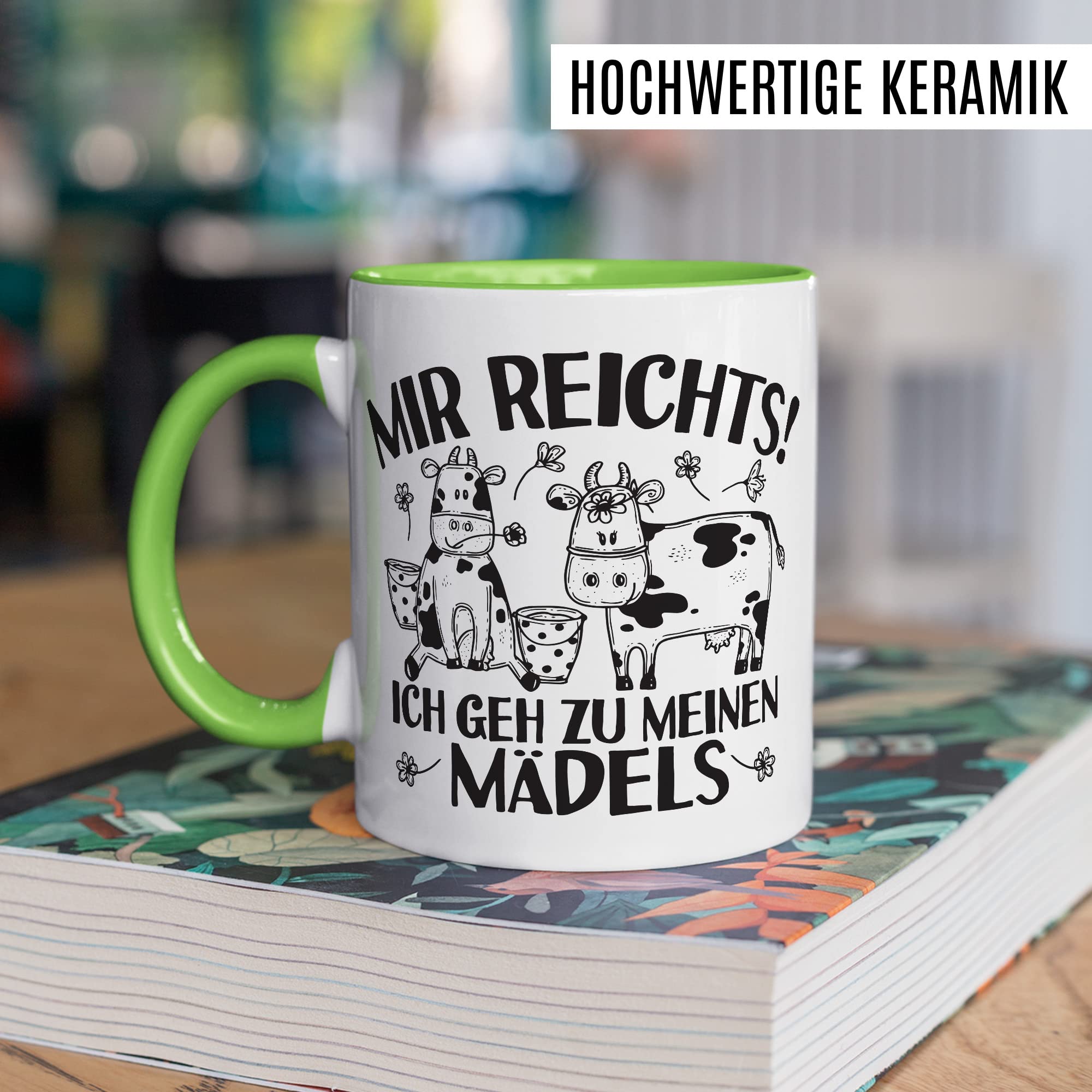 Kühe Tasse mit Spruch lustig Kuh Kaffeetasse Mädels Bäuerin Kaffee-Becher Rinder Kuhstall Tasse Kuhl Witz Tasse Humor Bauernfrau Bauernhof Tierhalter Tiere Landwirtschaft Landwirtin