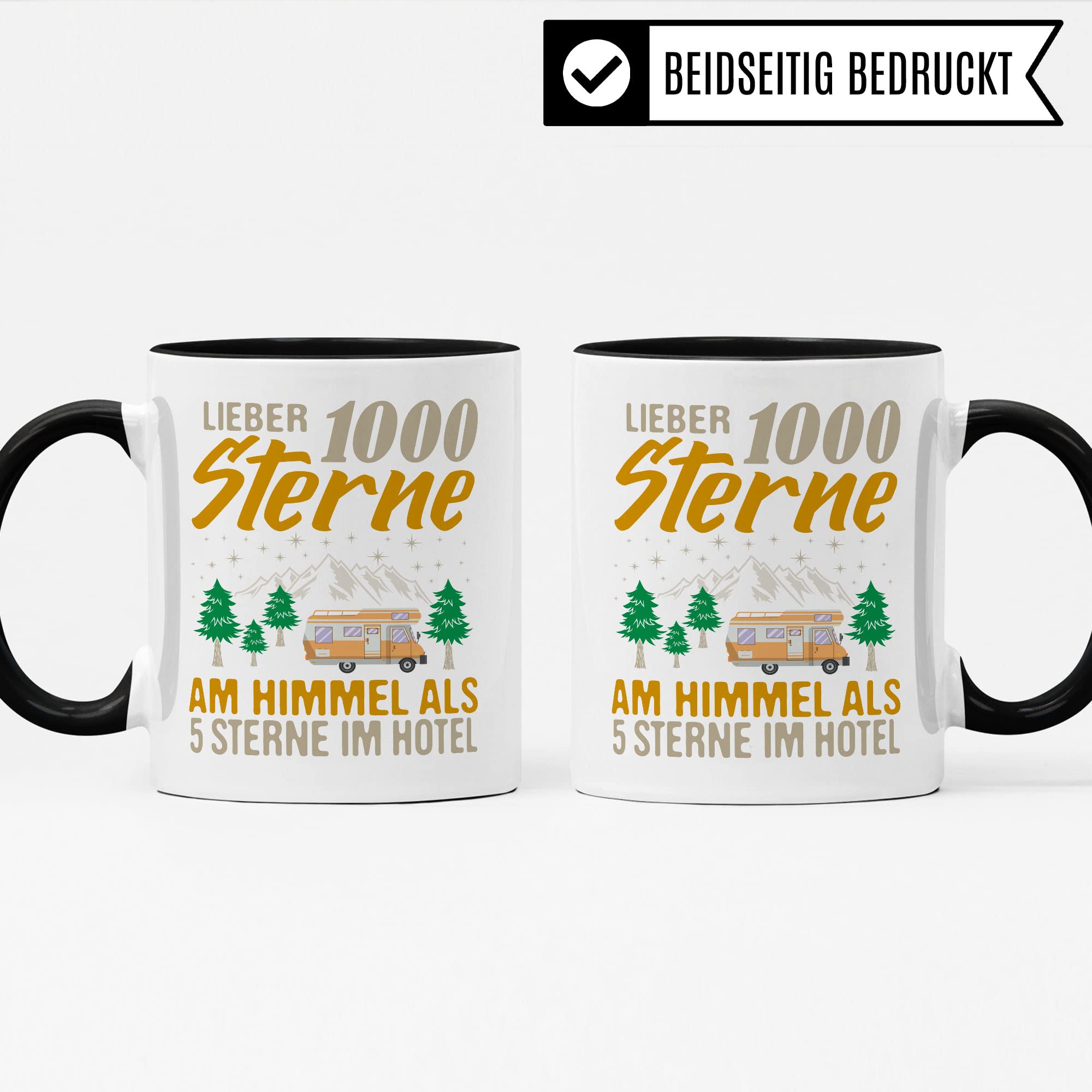 Camper Tasse Geschenkidee Camping Kaffeetasse Humor Witz Geschenk für Traveler Kaffeebecher Wohnmobil Becher