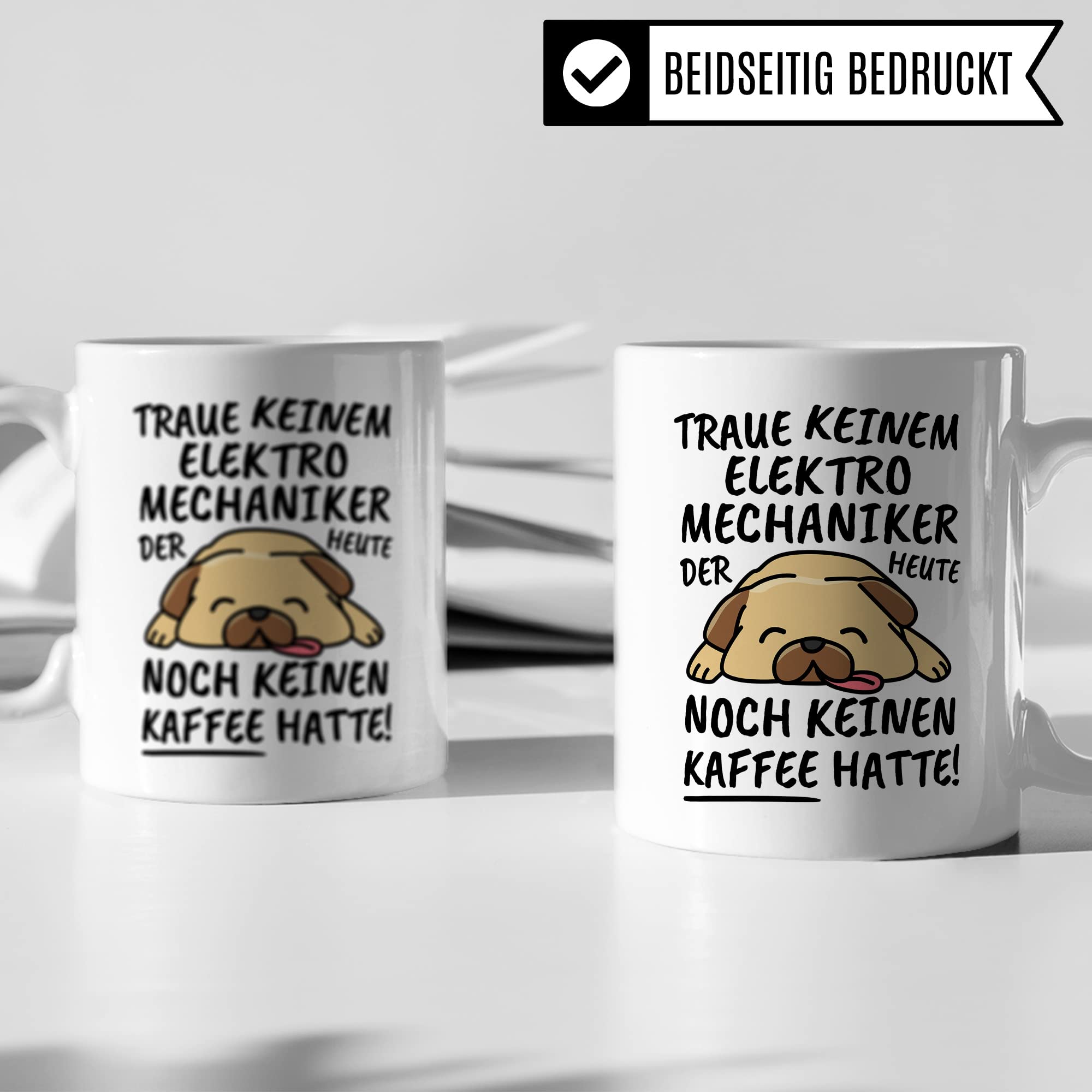 Tasse Elektromechaniker lustig Elektromechaniker Geschenk Beruf Spruch Kaffeebecher Elektromechaniker Geschenkidee Elektriker Elektroniker Elektronik Mechanik Kaffee-Tasse Teetasse Becher