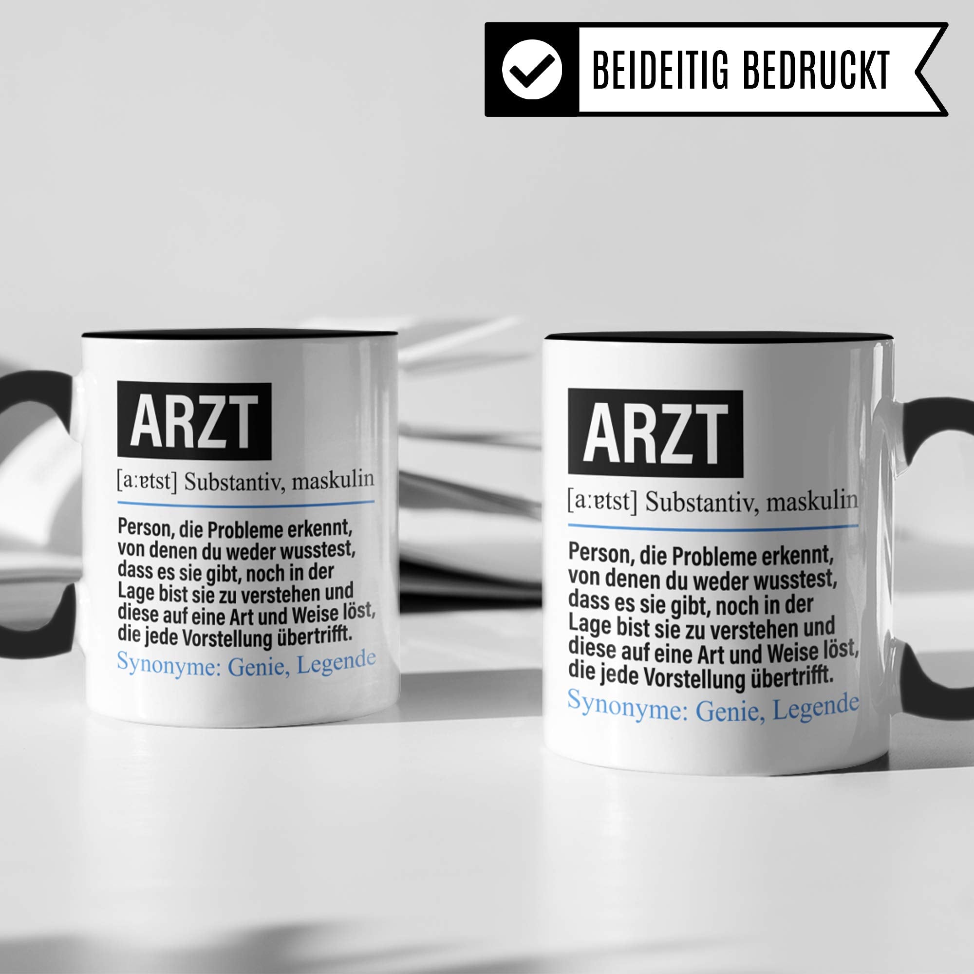 Pagma Druck Tasse Arzt lustig, Arzt Geschenk, Spruch Doktor Geschenkidee, Kaffeetasse Beruf Mediziner Facharzt Hausarzt Chefarzt Kaffeebecher Teetasse Ärzte Becher