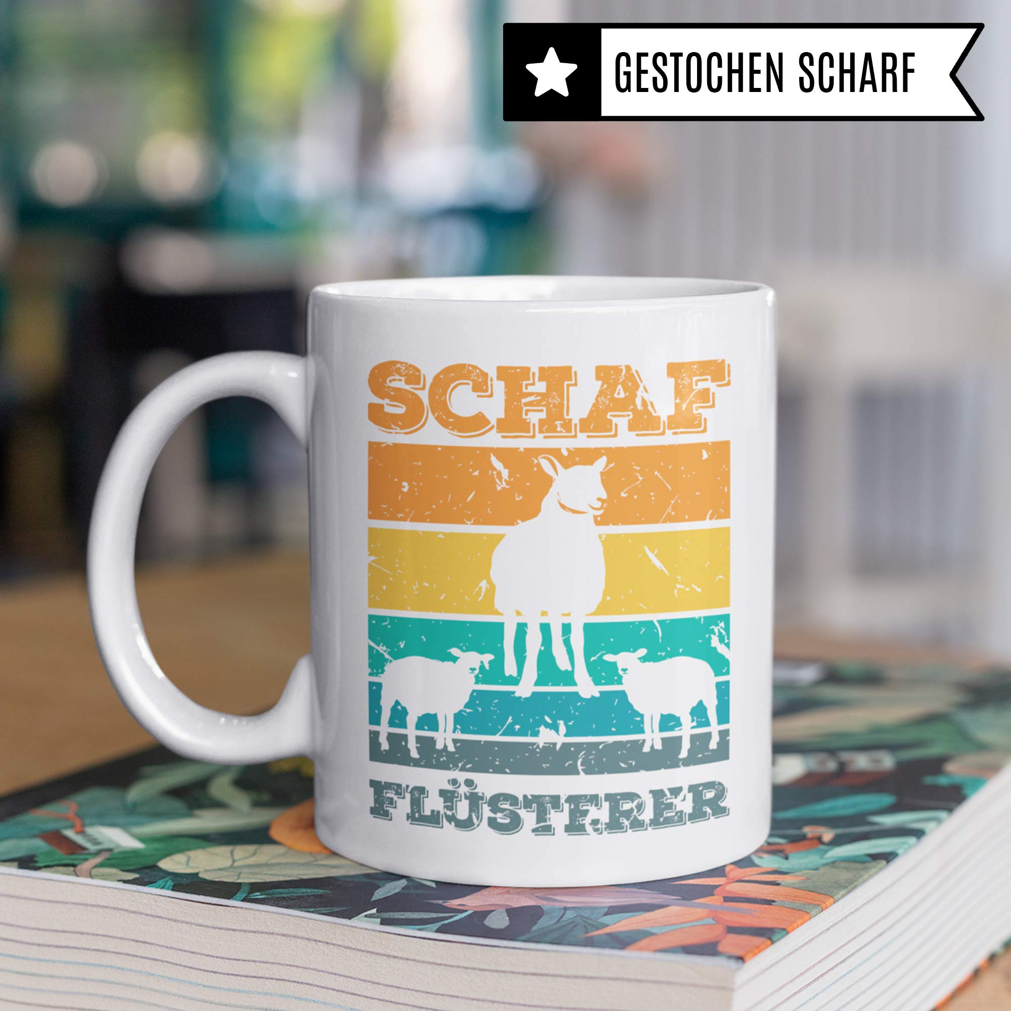 Schaf Tasse Geschenk, Schafe Spruch Becher Geschenkidee, Kaffeetasse für Schäfer Und Schafzüchter Kaffeebecher