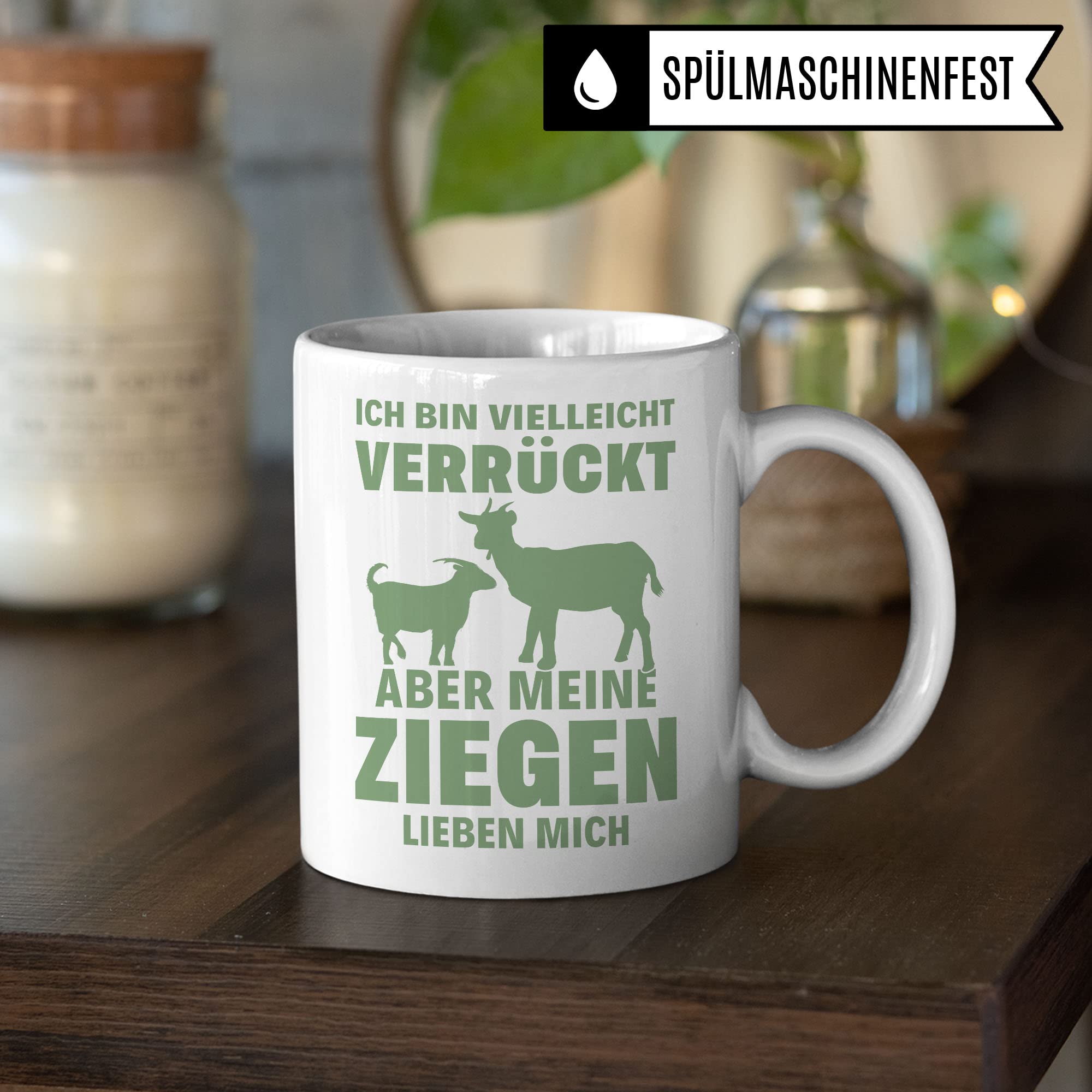 Ziegen Tasse Geschenkidee Bauernhof Kaffeetasse Geschenk für Hirte Hirtin Kaffeebecher Bauer Bäuerin Becher