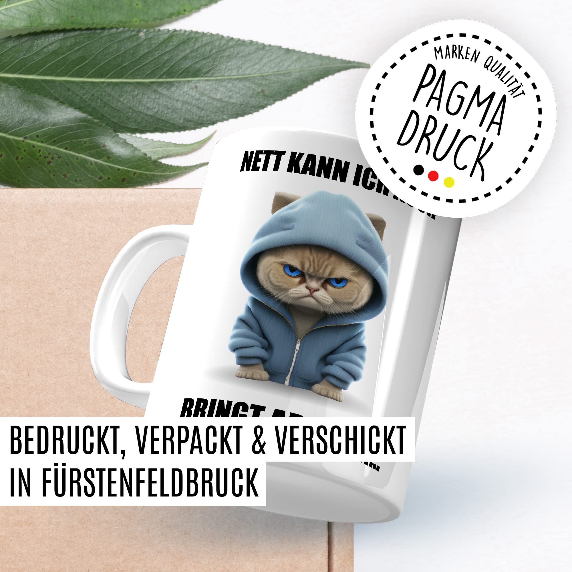 Katzen Tasse Katze Geschenk lustig Katzenmama Geschenkidee Kater Kaffeebecher Katzenpapa Teetasse