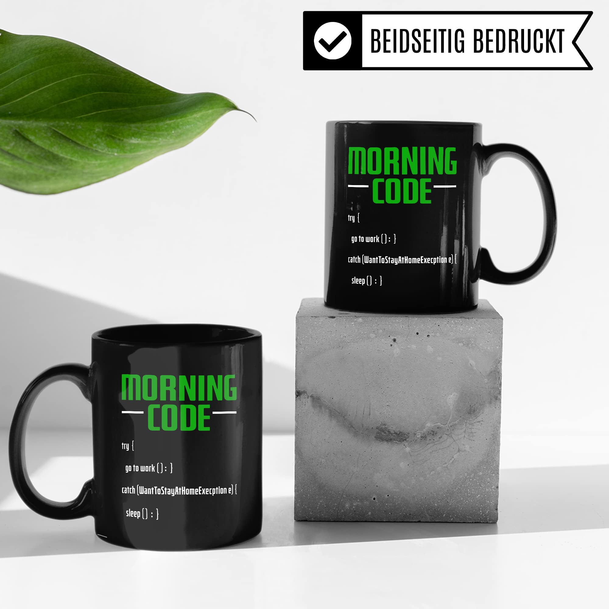 Informatiker Tasse Kaffeetasse Informatik-Student Morning Code Programmieren Kaffee-Becher lustig Geschenk Sarkasmus Geschenkidee Programmierer