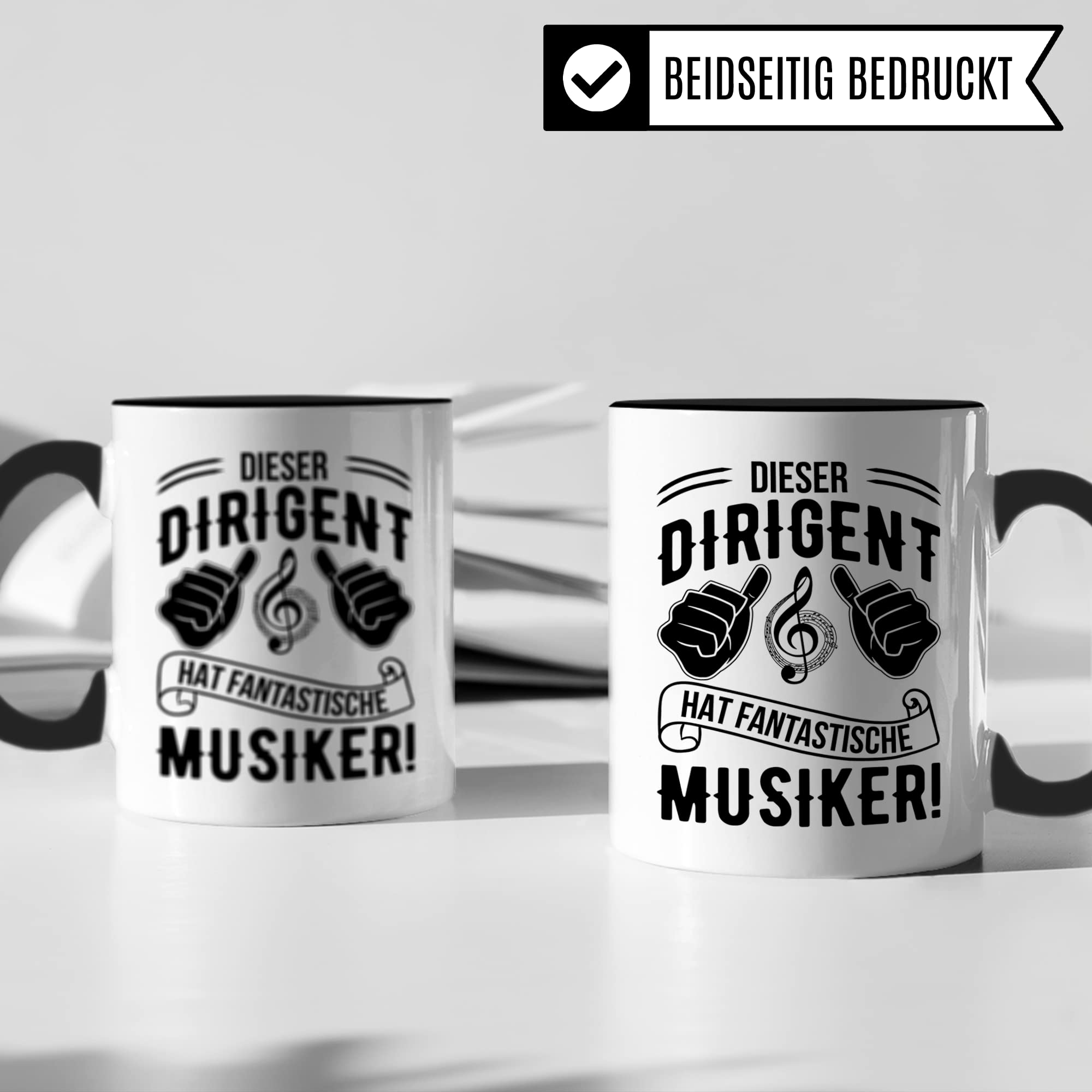 Dirigieren Tasse Geschenkidee, Kaffeetasse Humor Witz Geschenk für Dirigent, Ochester Kaffeebecher mit Spruch lustig, Musiker Becher