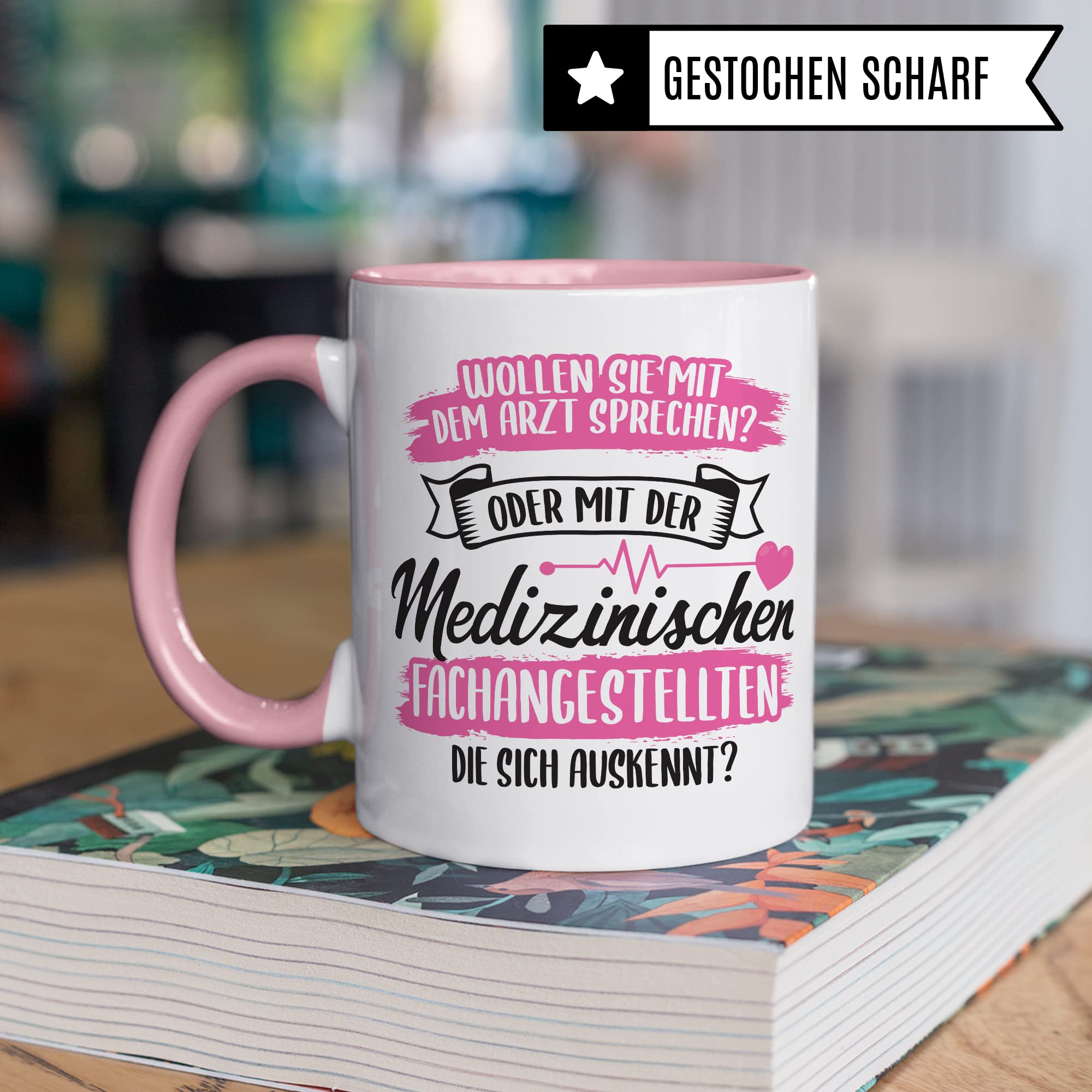 MFA Tasse - Geschenk für Medizinischen Fachangestellte die sich auskennt - Krankenschwester Arzthelferin Medizinische Fachangestellte Kaffee-Becher