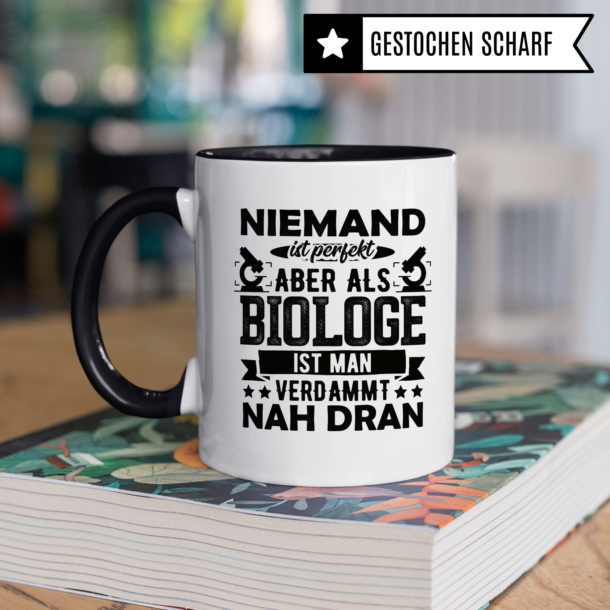 Biologe Tasse Geschenkidee Kaffeetasse Humor Witz Geschenk für Biologielehrer Kaffeebecher Biologie Becher