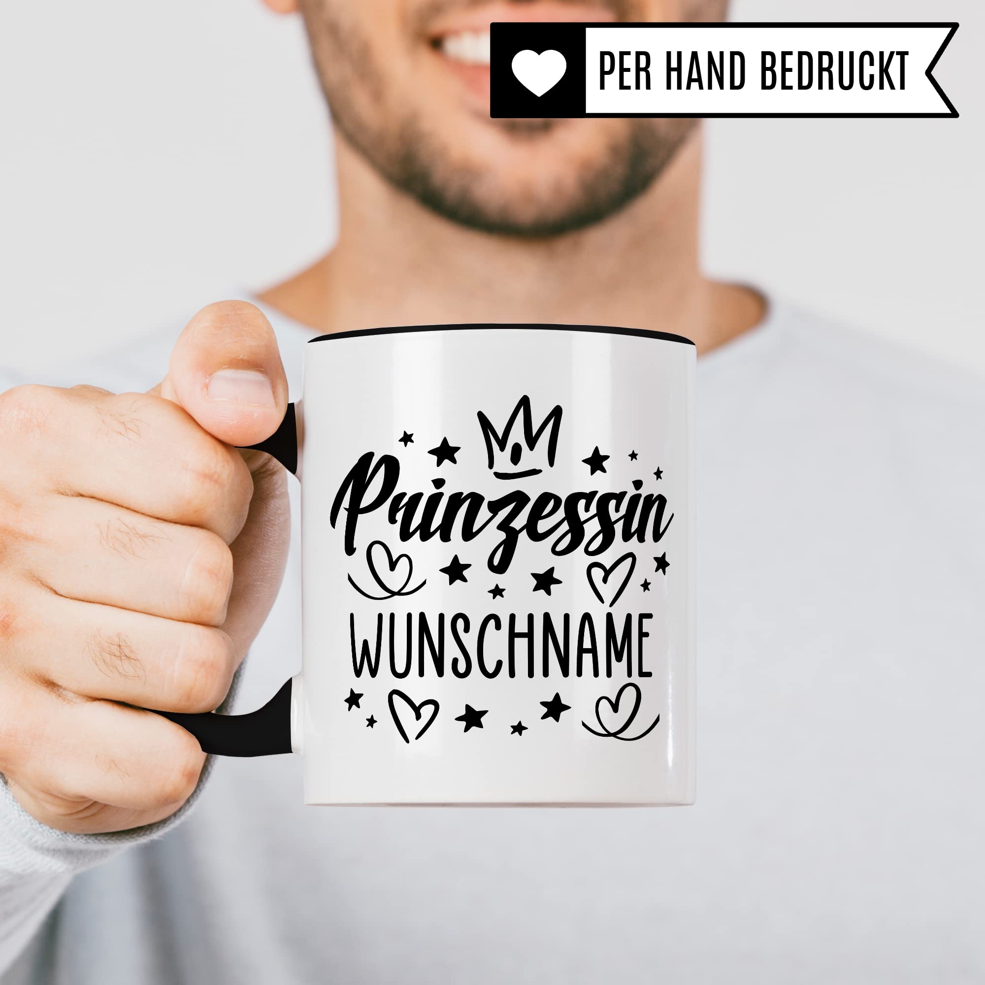 Prinzessin Tasse personalisierbar Geschenk für Mädchen Prinzessinnen Deko Geburtstag Custom Geschenkidee princess Kindergeburtstag Prinzesschen Tasse mit Wunschname