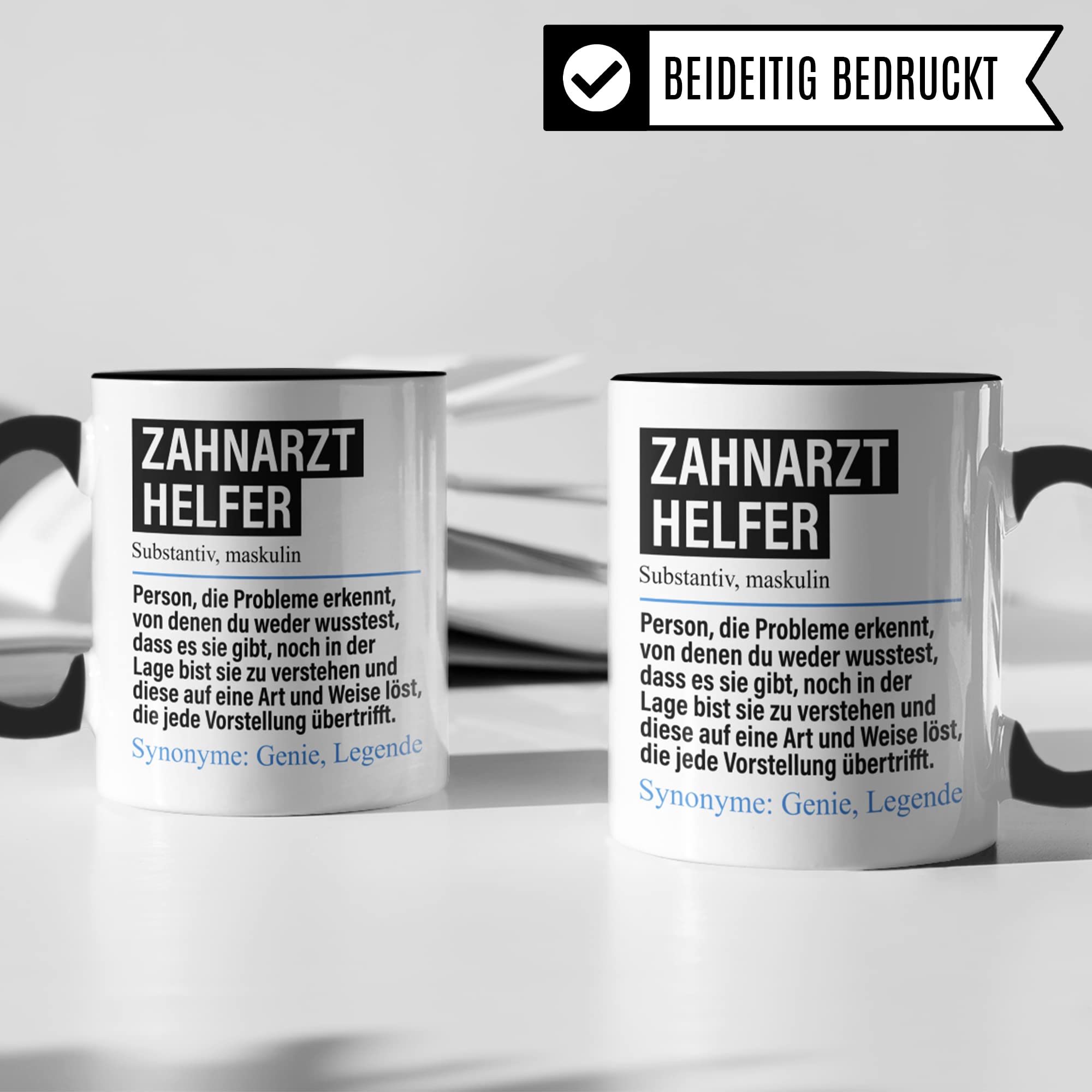 Tasse Zahnarzthelfer lustig, Zahnarzthelfer Geschenk Beruf, Spruch Kaffeebecher Zahnarzt Helfer Geschenkidee, Beruf Assistent Kaffee-Tasse Teetasse Becher