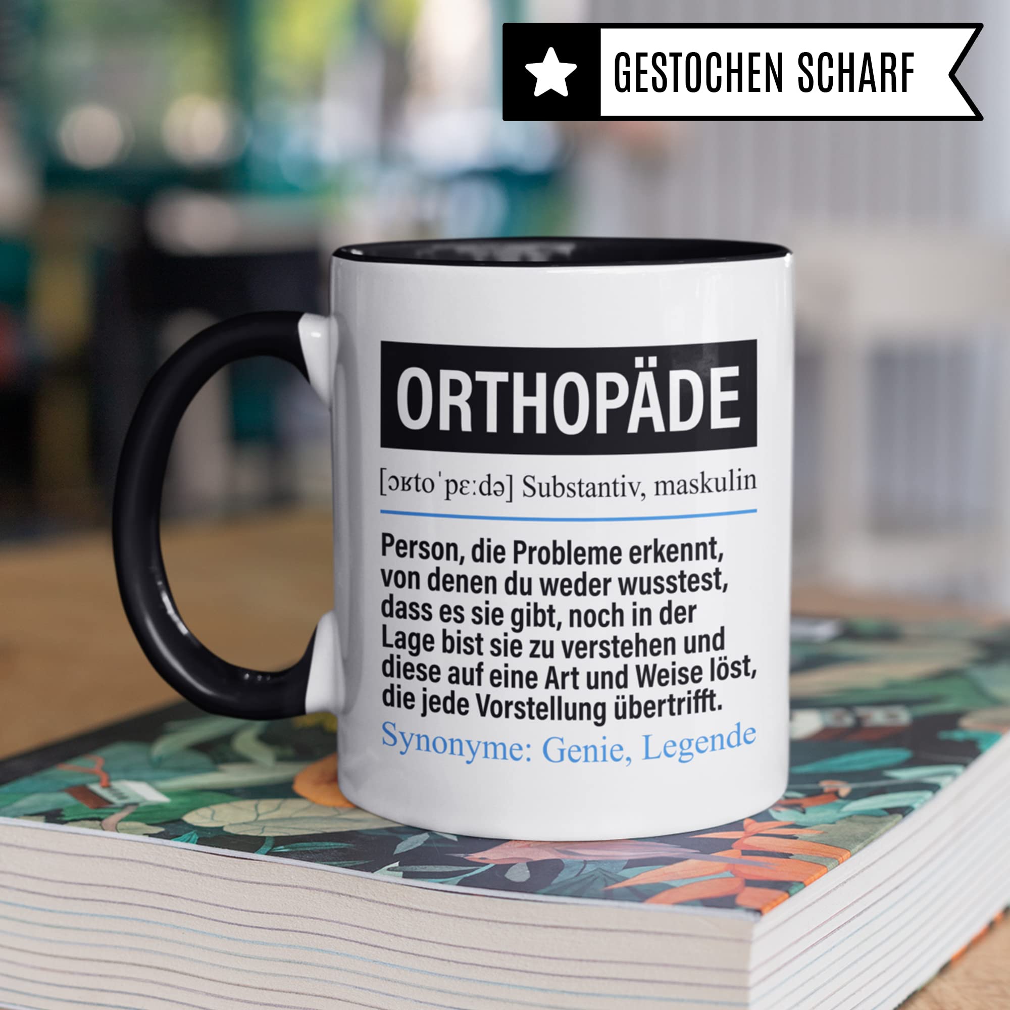 Tasse Orthopäde lustig, Orthopäde Geschenk Beruf, Spruch Kaffeebecher Orthopäden Geschenkidee, Beruf Orthopädie Kaffee-Tasse Teetasse Becher