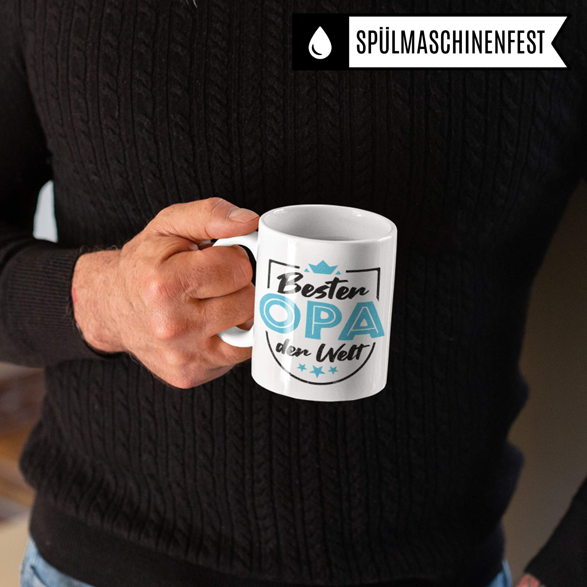 Pagma Druck Tasse Opa Geschenk, Großvater Spruch Becher Geschenkidee, Kaffeetasse Grossvater, Enkel Enkelkinder Kaffeebecher (Weiß/Weiß)