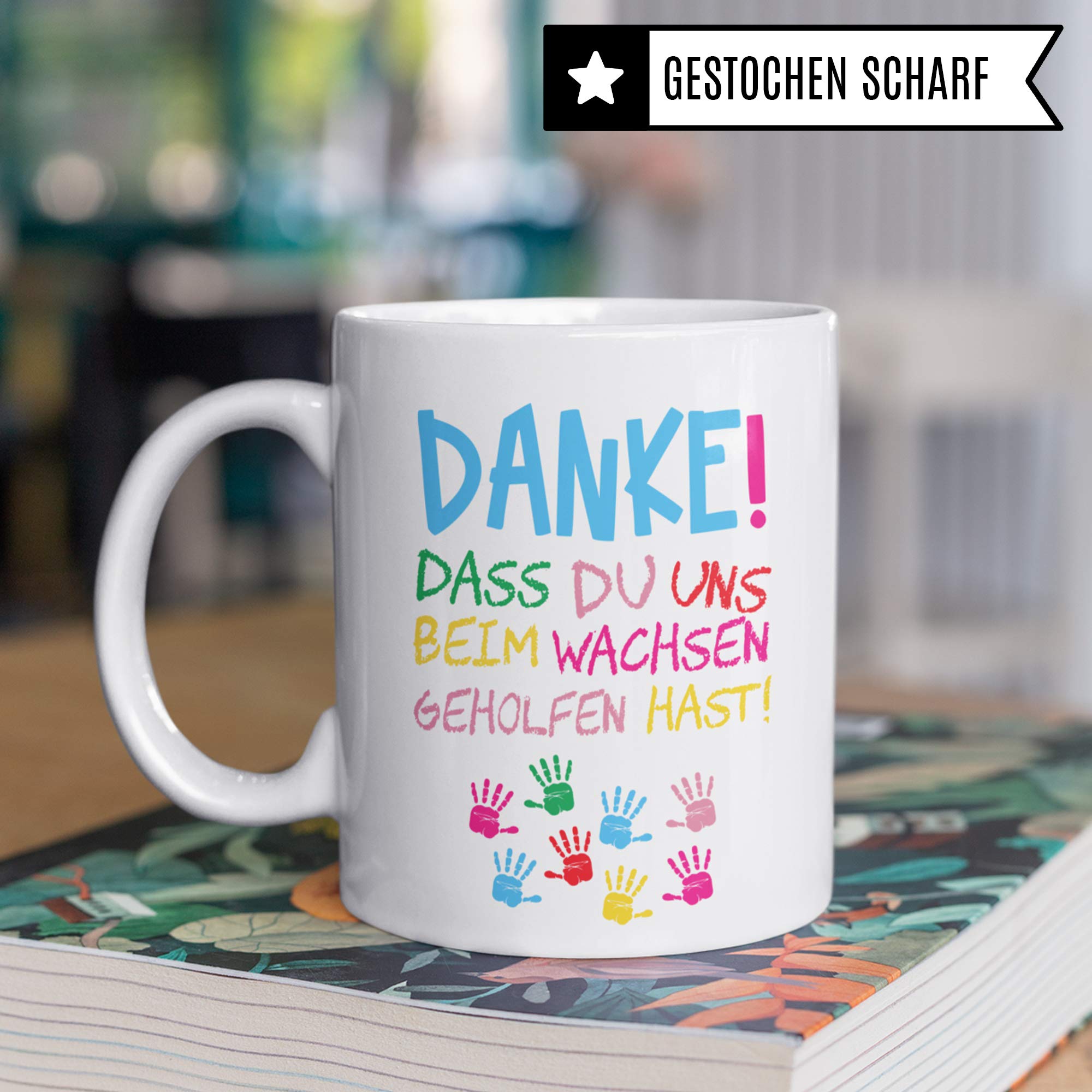 Pagma Druck Erzieherin Tasse, Abschiedsgeschenk Kindergarten, Becher Erzieherin Geschenk, Kaffeetasse Abschied Geschenkidee Kita, Kindergärtnerin Tagesmutter