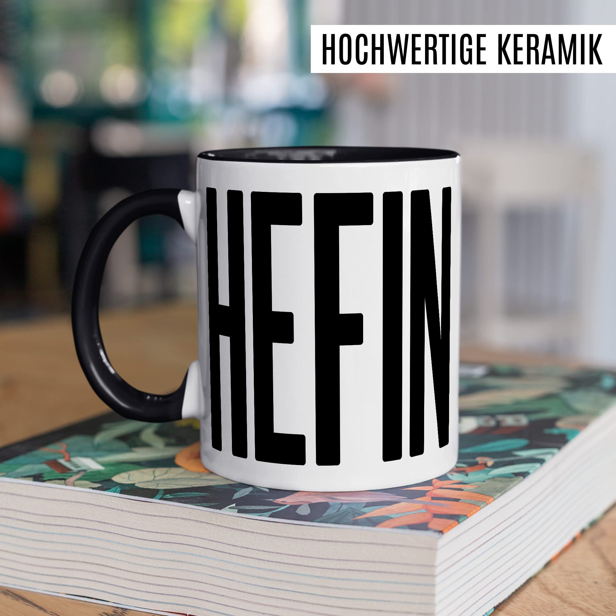 Chef Tasse Henkel coole Kaffeetasse Boss Arbeit Büro Kaffee-Becher Witz coole Bürotasse mit Griff C kreatives Geschenk Vorgesetzer Abteilungsleiter Kollege Arbeitskollege Geschenkidee Chef