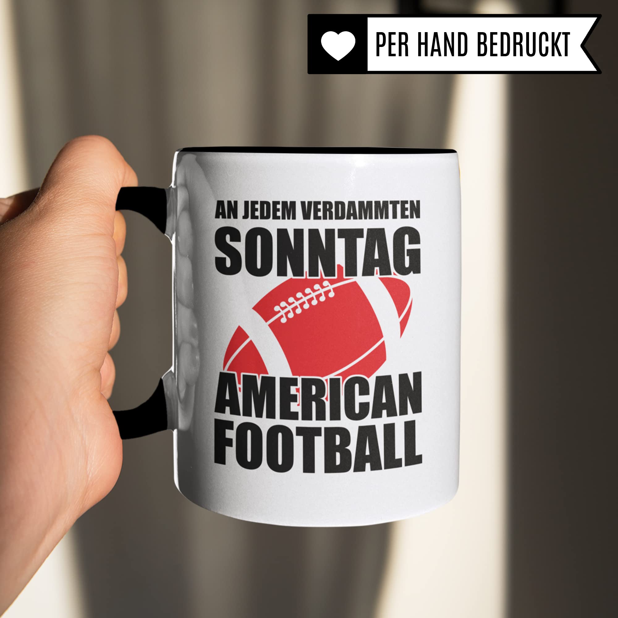 An Jedem Verdammten Sonntag Tasse Football | Kaffeetasse American Football Geschenke für Männer Frauen | Football Deko Fan Kaffee-Becher für Footballmannschaft Footballverein