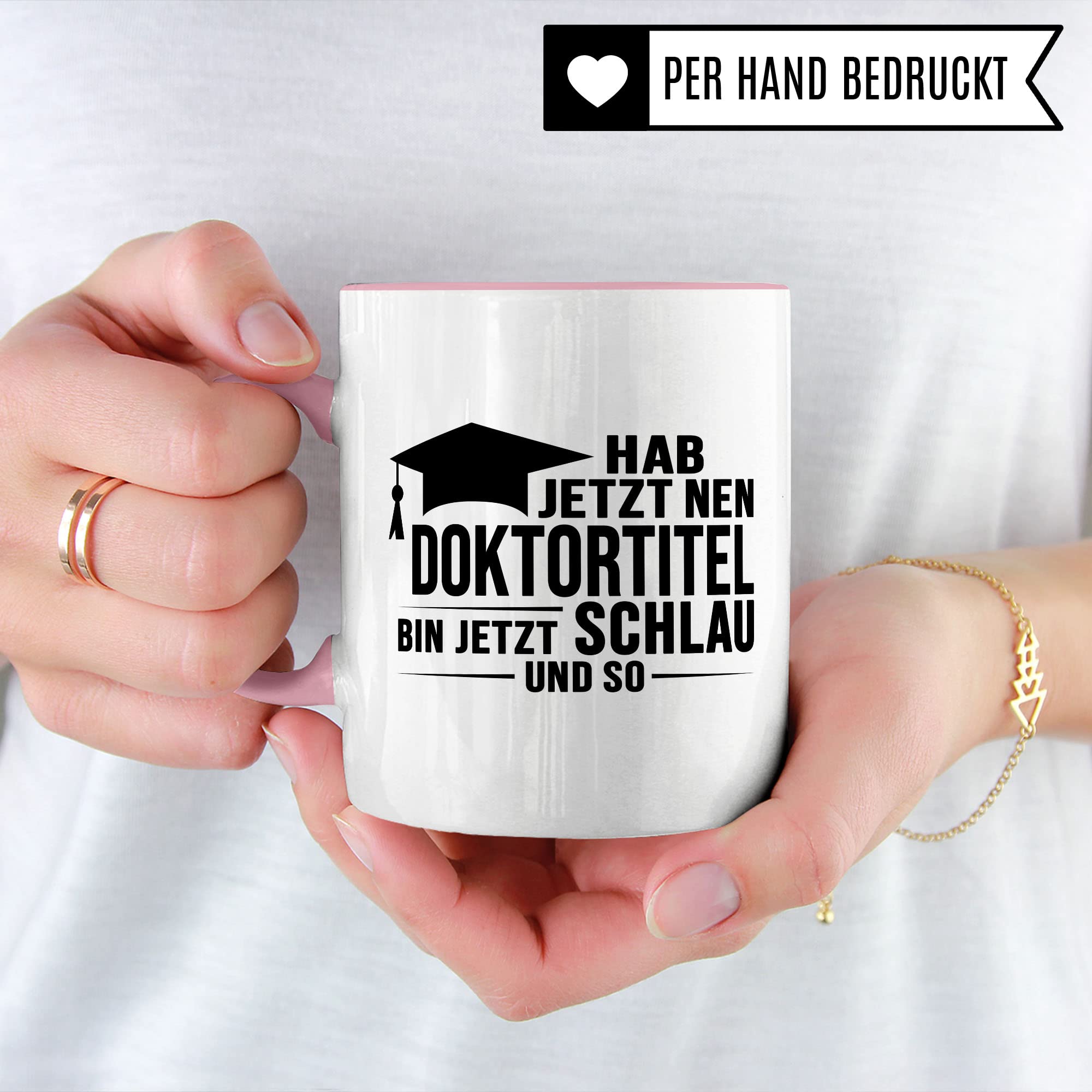 Doktortitel Tasse Geschenkidee, Kaffeebecher mit Spruch lustig, Doktor Geschenk, Kaffeetasse Humor Witz Geschenkidee für Doktorarbeit, Doktorin Teetasse