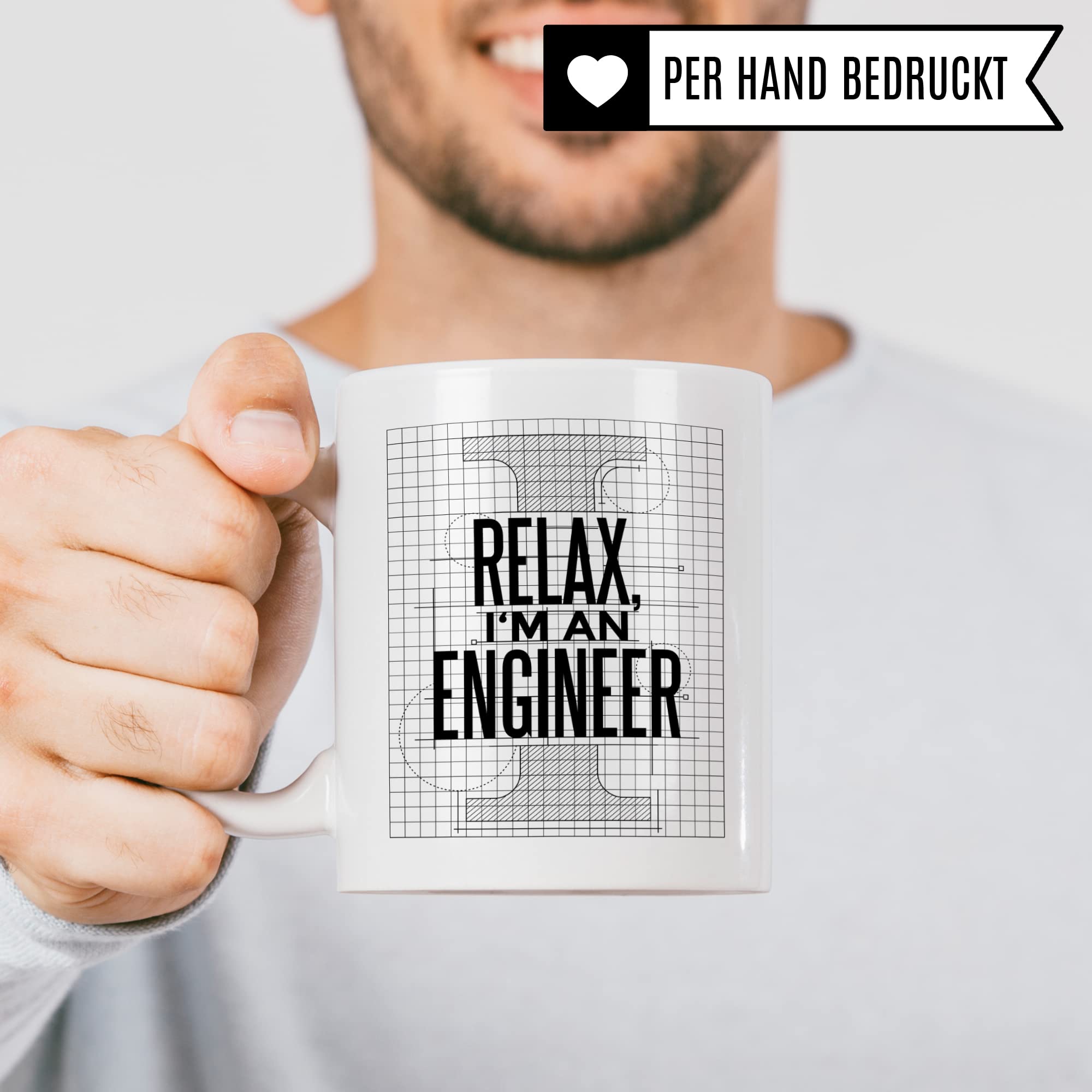 Ingenieur Tasse mit Spruch lustig, Engineer Ingenieurin Kaffeetasse, Kaffeetasse Humor Witz Geschenk für Entwickler Geschenkidee, Kaffeebecher für Männer, Ironie Relax Teetasse