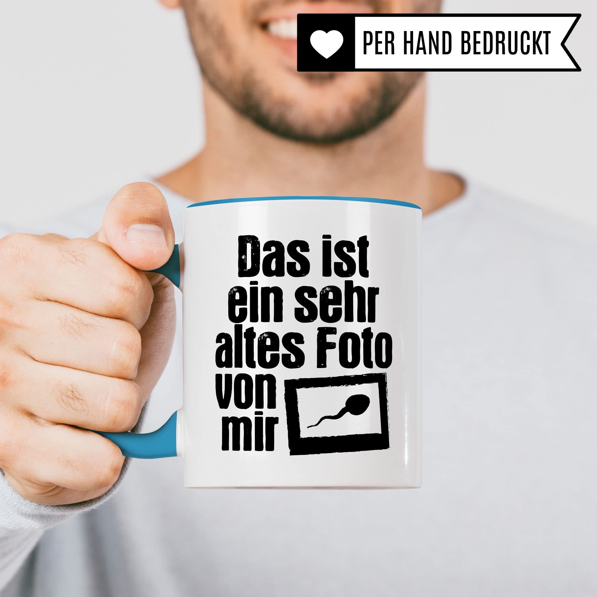 Lustige Tasse mit Spruch, Das ist ein sehr altes Foto von mir Spruch, Geschenk für Lehrer Kollegen Arbeiter, Kaffeetasse lustig, Sarkasmus, sarkastische Spruch Humor Witz Geschenkidee