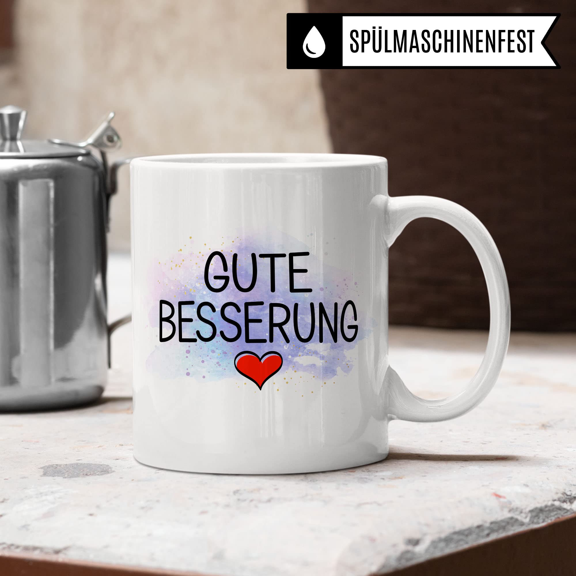 Tasse Gute Besserung Geschenke Werde schnell wieder gesund Krankenhaus-aufenthalt, schöner Spruch Geschenkidee Kaffeetasse Kaffeebecher