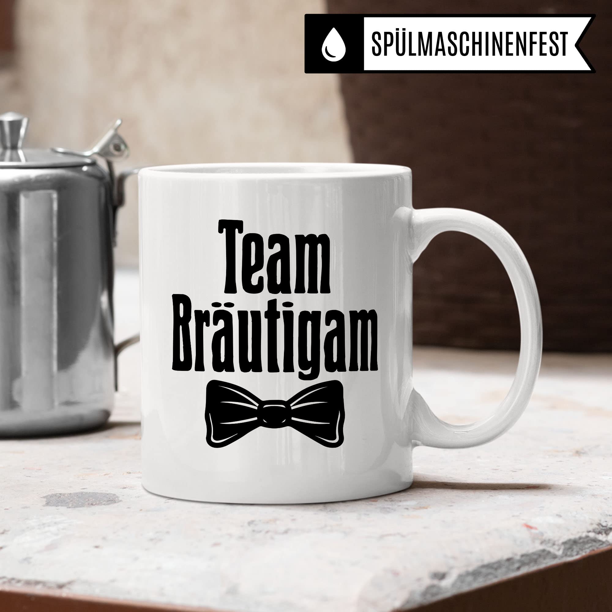 Trauzeuge fragen Team Bräutigam Motiv Geschenk Freund Trauzeuge süßes Motiv schöne Geschenkidee Kaffeetasse Teebecher Hochzeit Trauung Kaffee-Becher