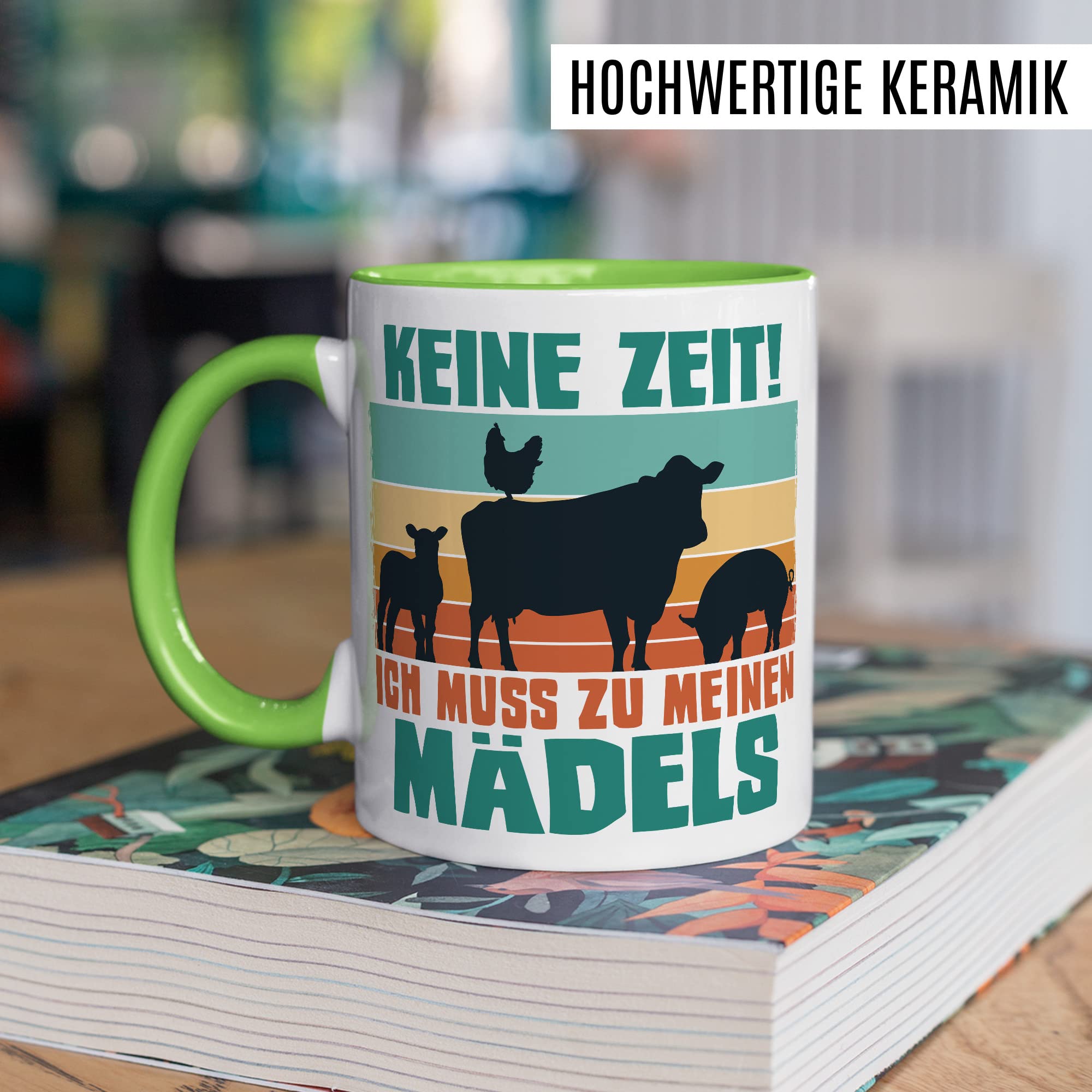 Kühe Tasse mit Spruch lustig Kuh Kaffeetasse Mädels Bäuerin Kaffee-Becher Rinder Kuhstall Tasse Witz Tasse Humor Bauernfrau Bauernhof Tierhalter Tiere Landwirtschaft Landwirtin