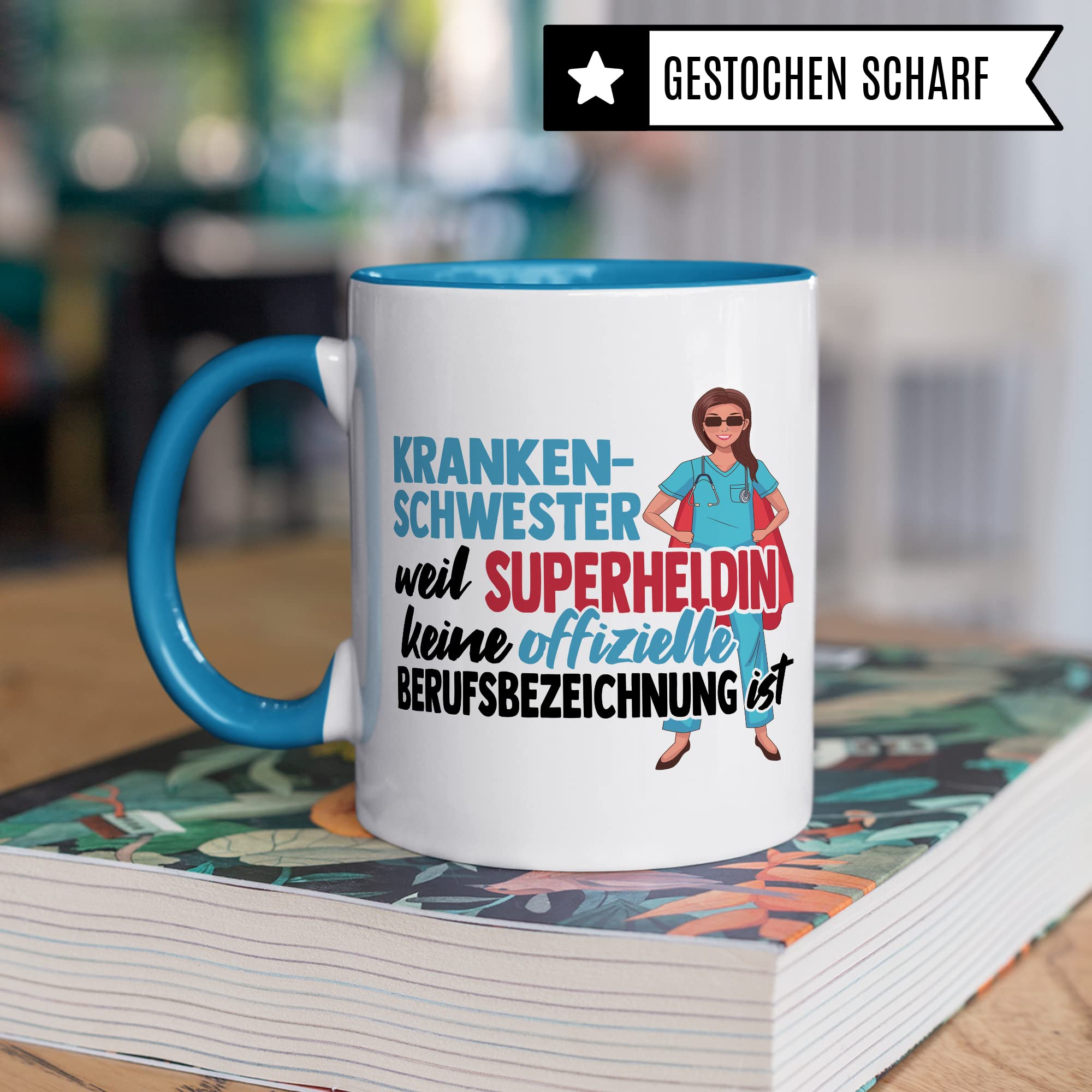 MFA Tasse, MFA - weil Superheldin keine offizielle Berufsbezeichnung ist, Krankenschwester Geschenk, Arzthelfer Tasse Medizinische Fachangestellte Arzthelferin Kaffee-Becher