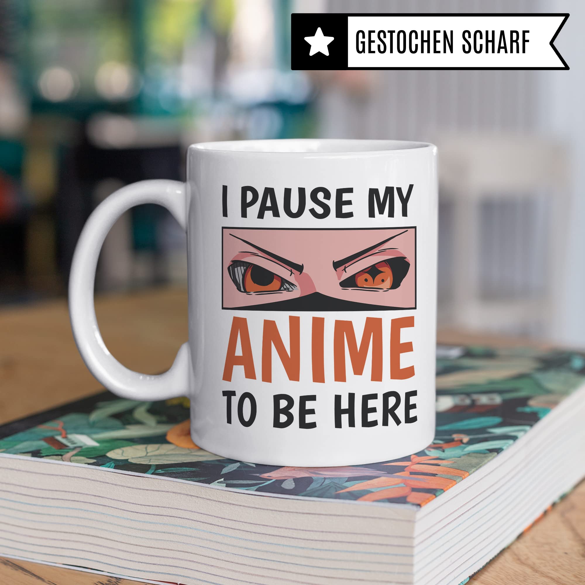 Anime Kaffeetasse, Japan Geschenk, Manga Kaffeebecher, Tasse Humor Witz Geschenkidee für Animefan, Manga Becher