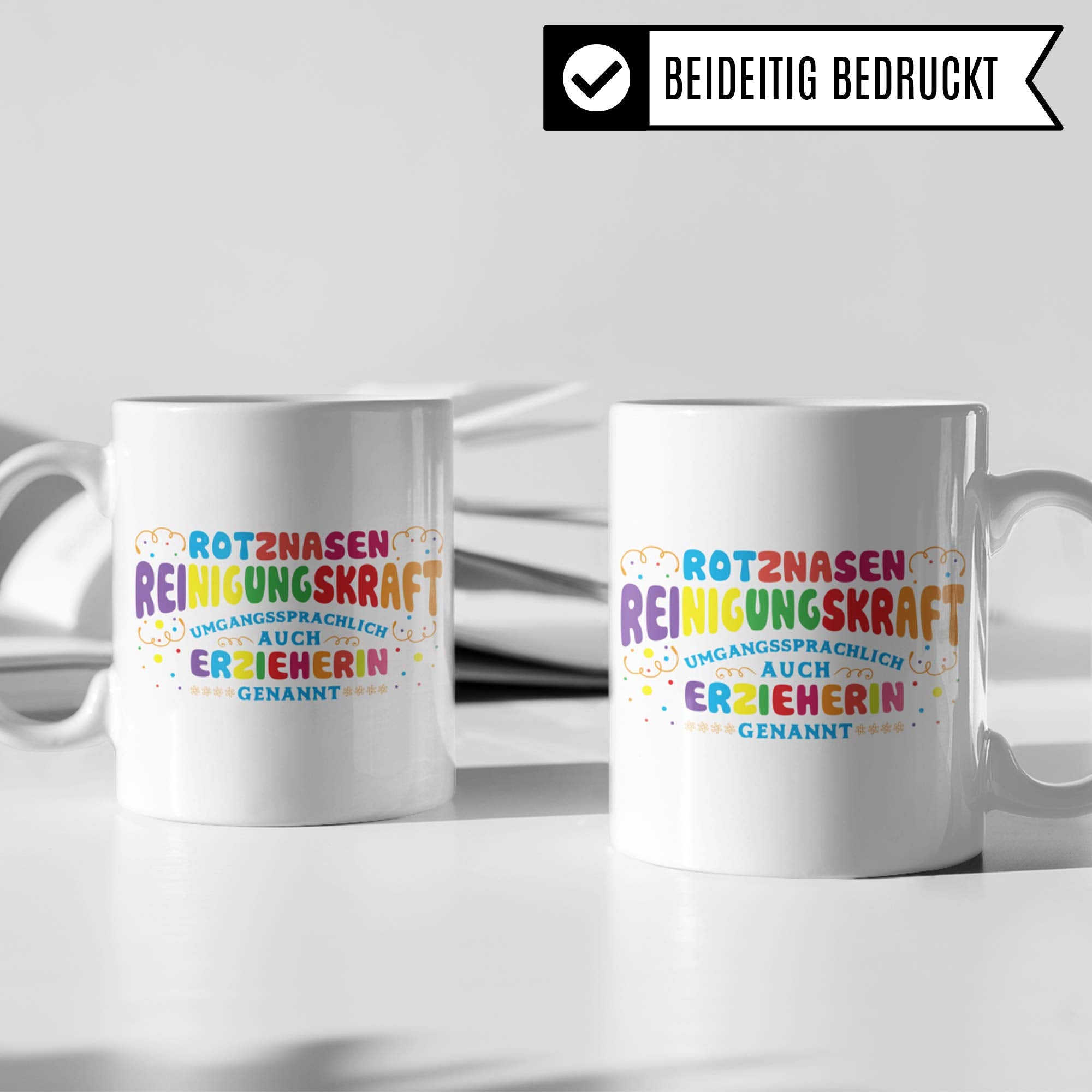 Pagma Druck Erzieherin Geschenk, Erzieher Tasse Abschiedsgeschenk Kindergarten Becher, Erzieherin Tasse Kaffeetasse, Geschenkidee für Erzieherin Abschied, Kaffeebecher Kindergärtnerin Kita Dankeschön