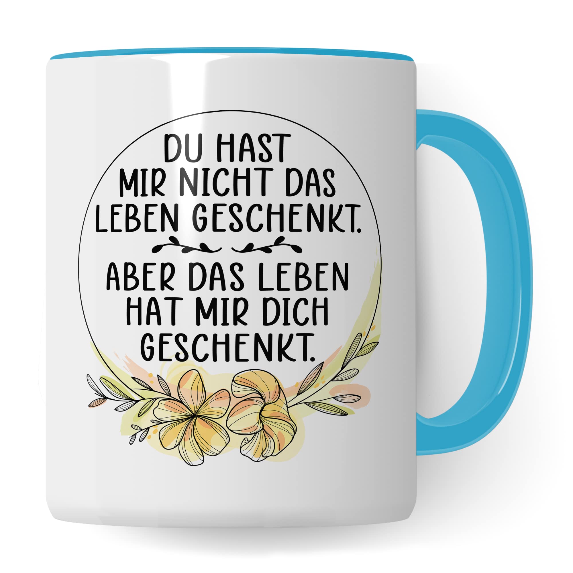 Tasse Pflegemama Geschenk, Das Leben hat mir dich geschenkt Geschenkidee Pflegemutter Tasse mit Spruch Kaffee-Becher Kaffeetasse Stiefmutter Ziehmutter Ersatzmama