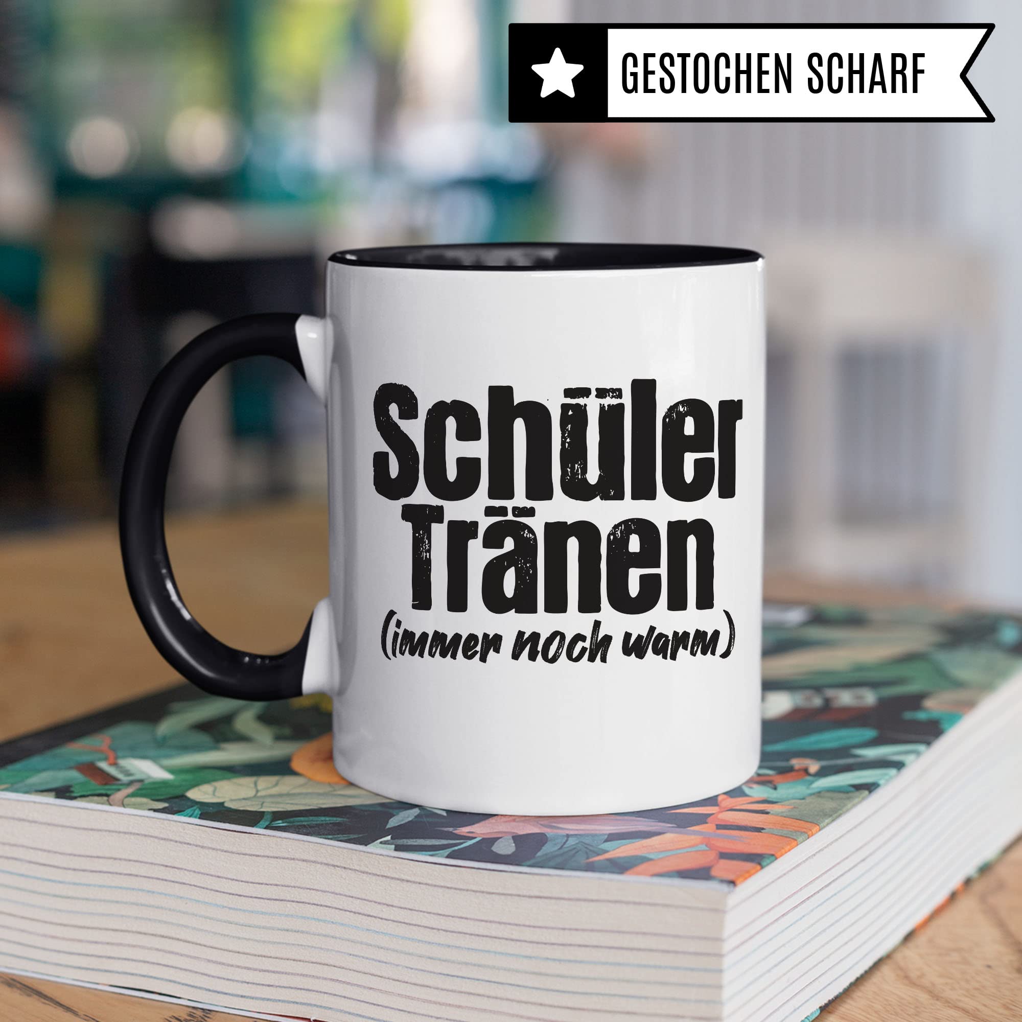 Lehrer Tasse lustig - Schüler Tränen noch warm - Kaffeetasse Schule Geschenk für Lehrer & Lehrerin Witz Kaffee-Becher