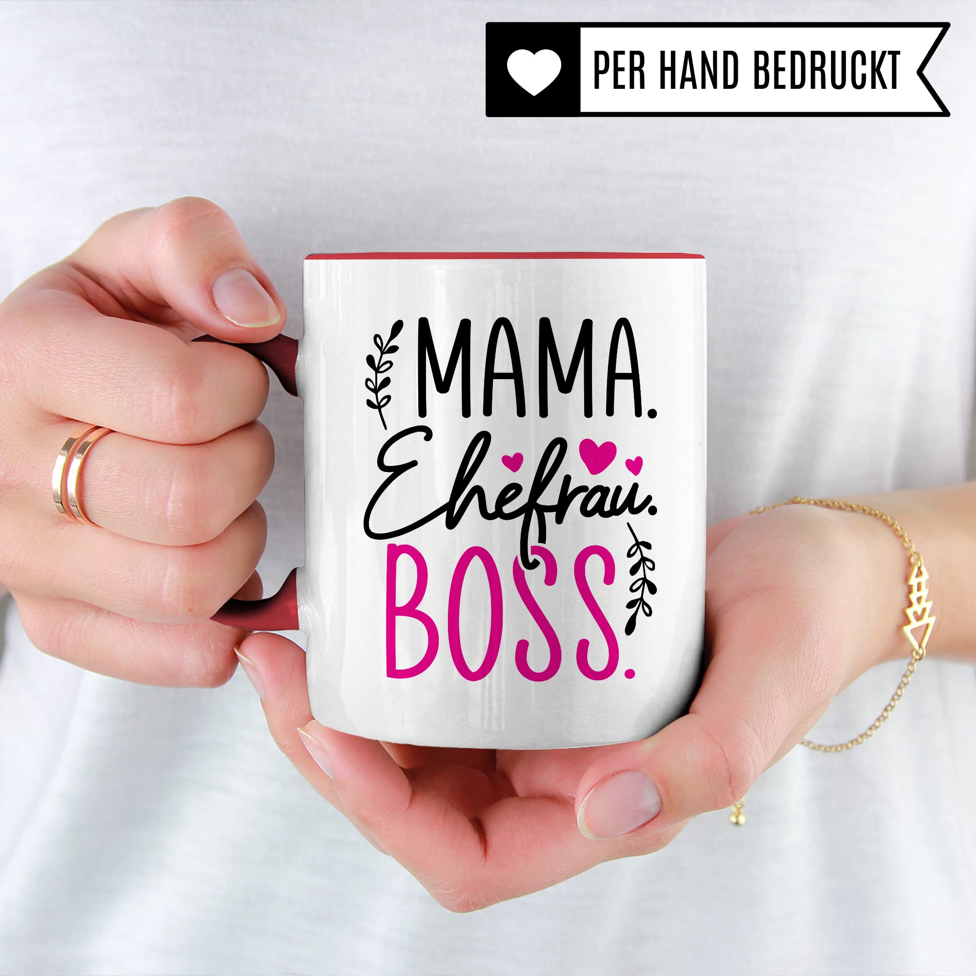 Tasse Mama Geschenk, Mama Ehefrau Boss Geschenkidee Kaffeetasse mit Spruch lustig Kaffee-Becher Mutter Chef Teetasse Muttertag Kaffee-Tasse